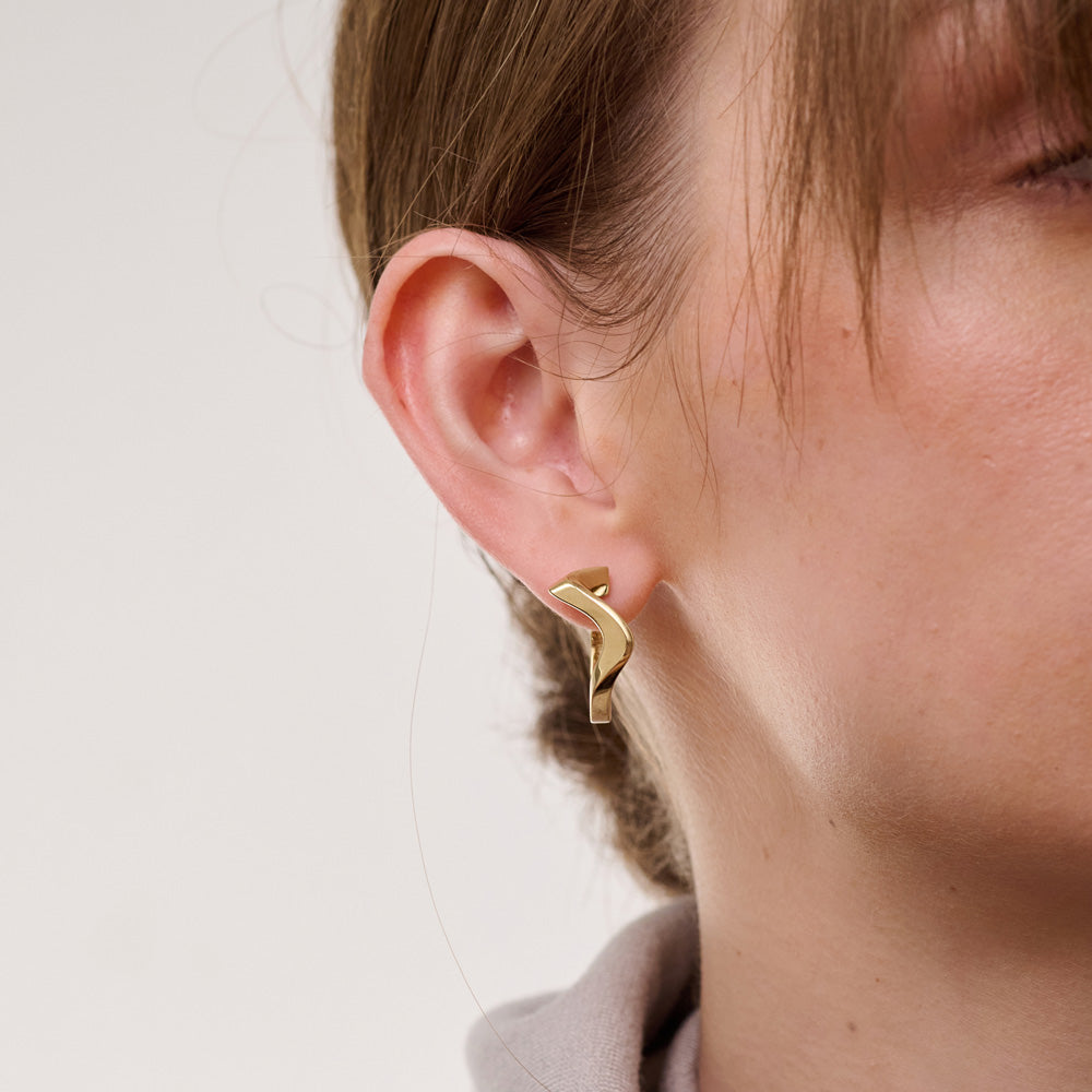 Parametric Solid | Gold Hoops