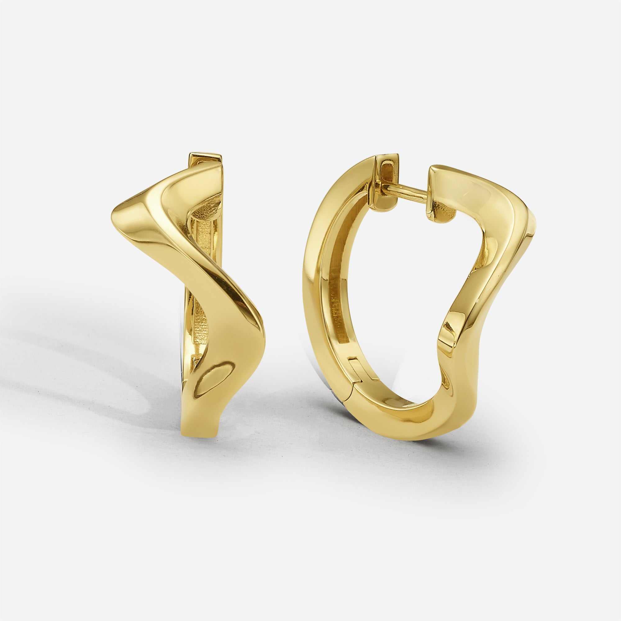 Parametric Solid | Gold Hoops