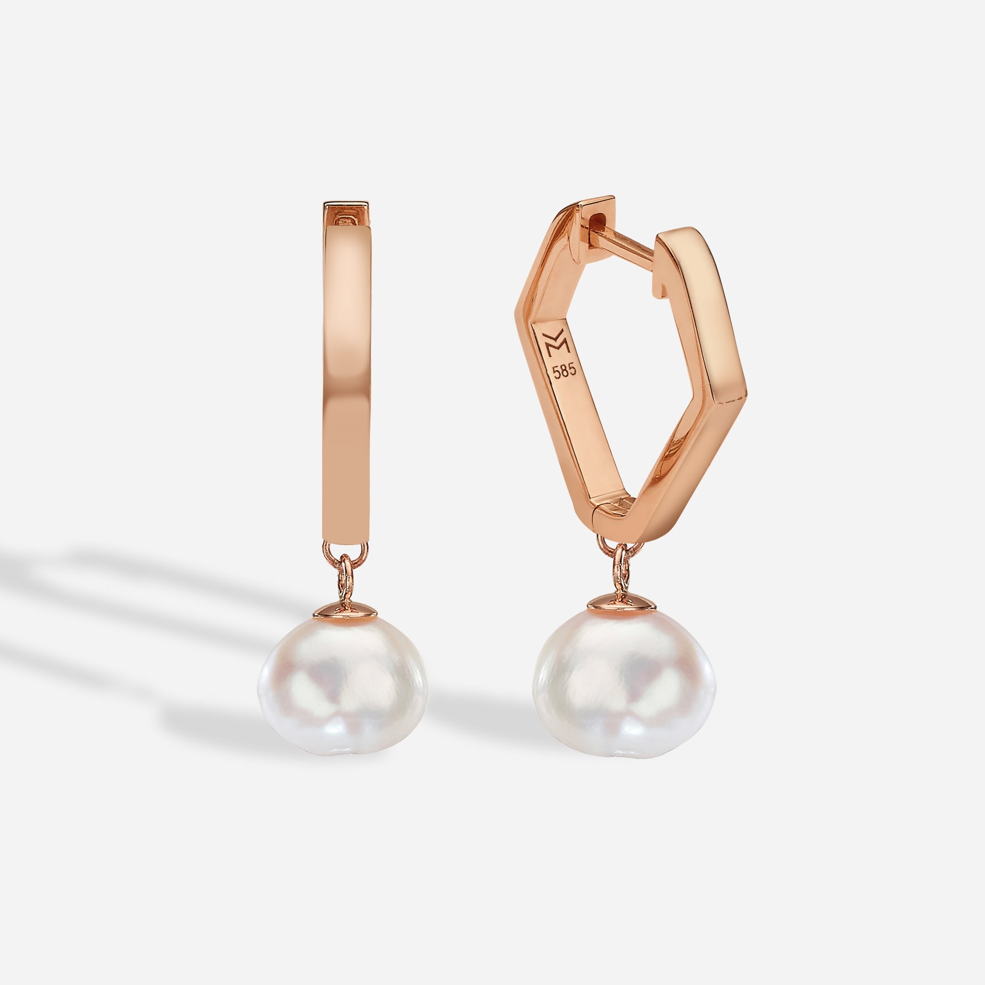 Pearl Octagon Solid Huggies | Huggies