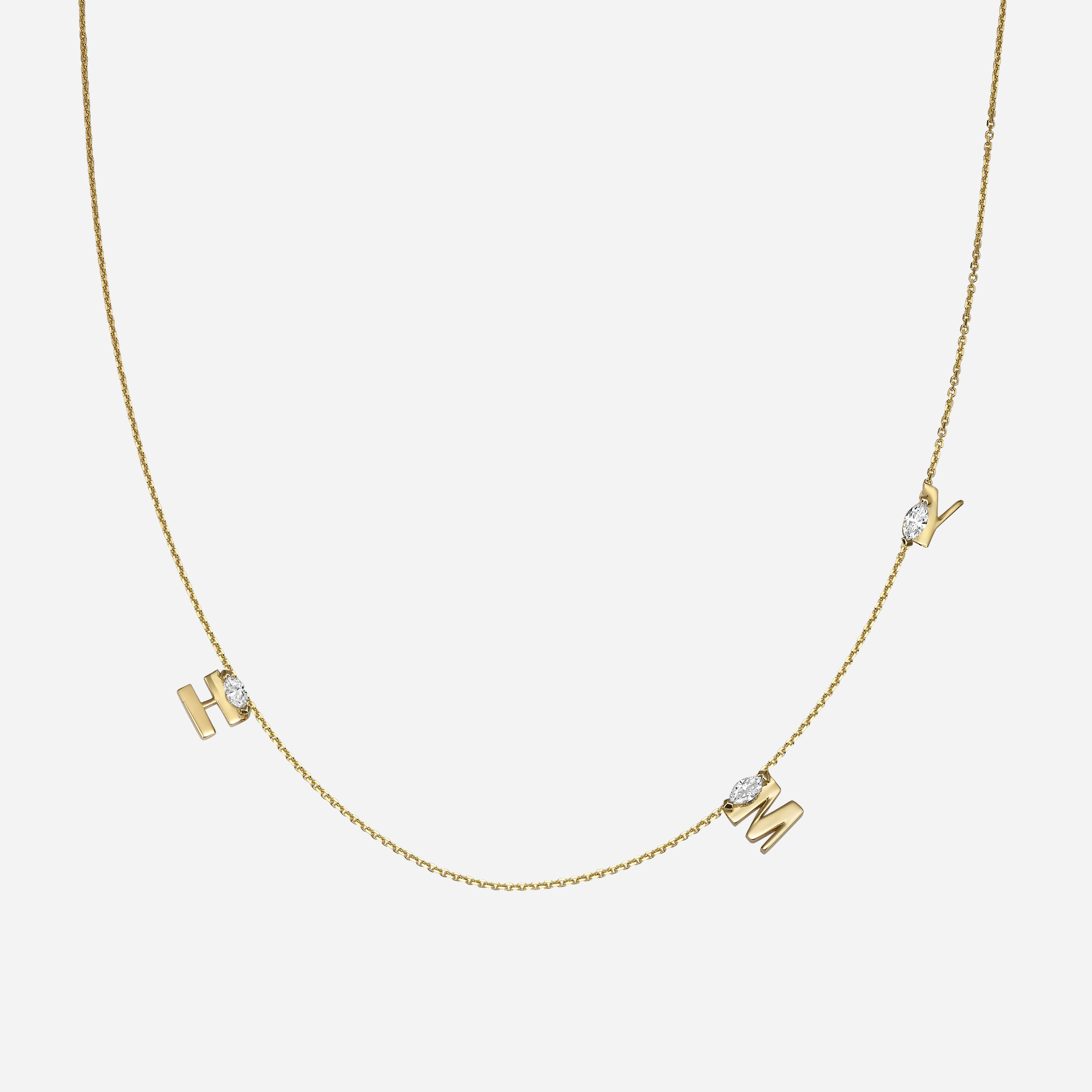 Mini Party Letter | Element Necklace (3)