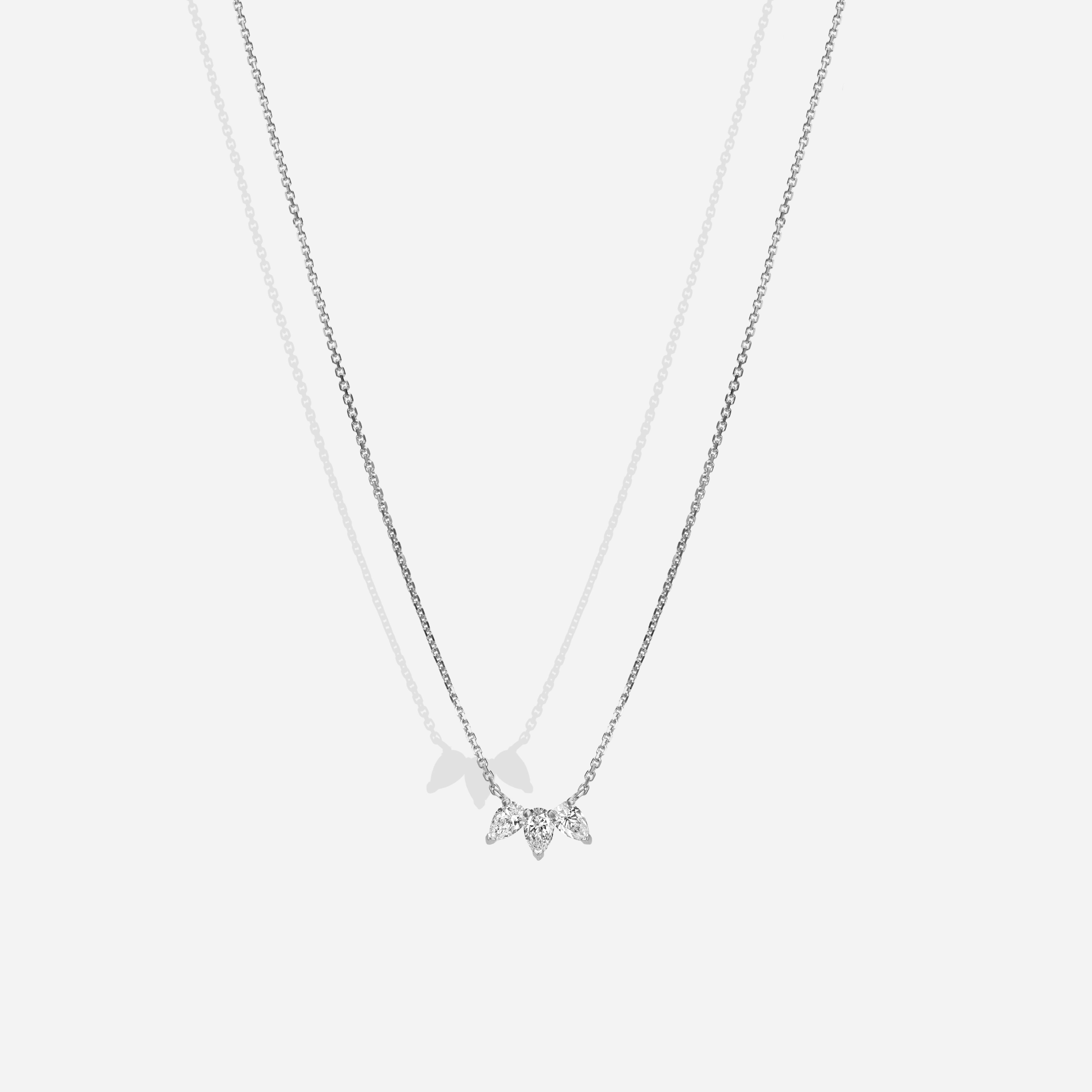 The Pear Trio S | Diamonds Necklace