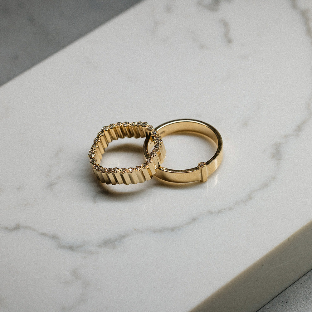 PIPES | His & Hers Wedding bands