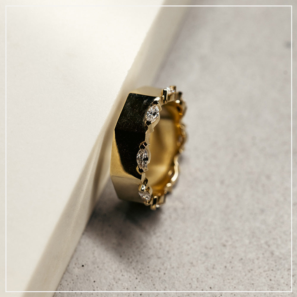 Wide Octagon | Marquise Diamonds