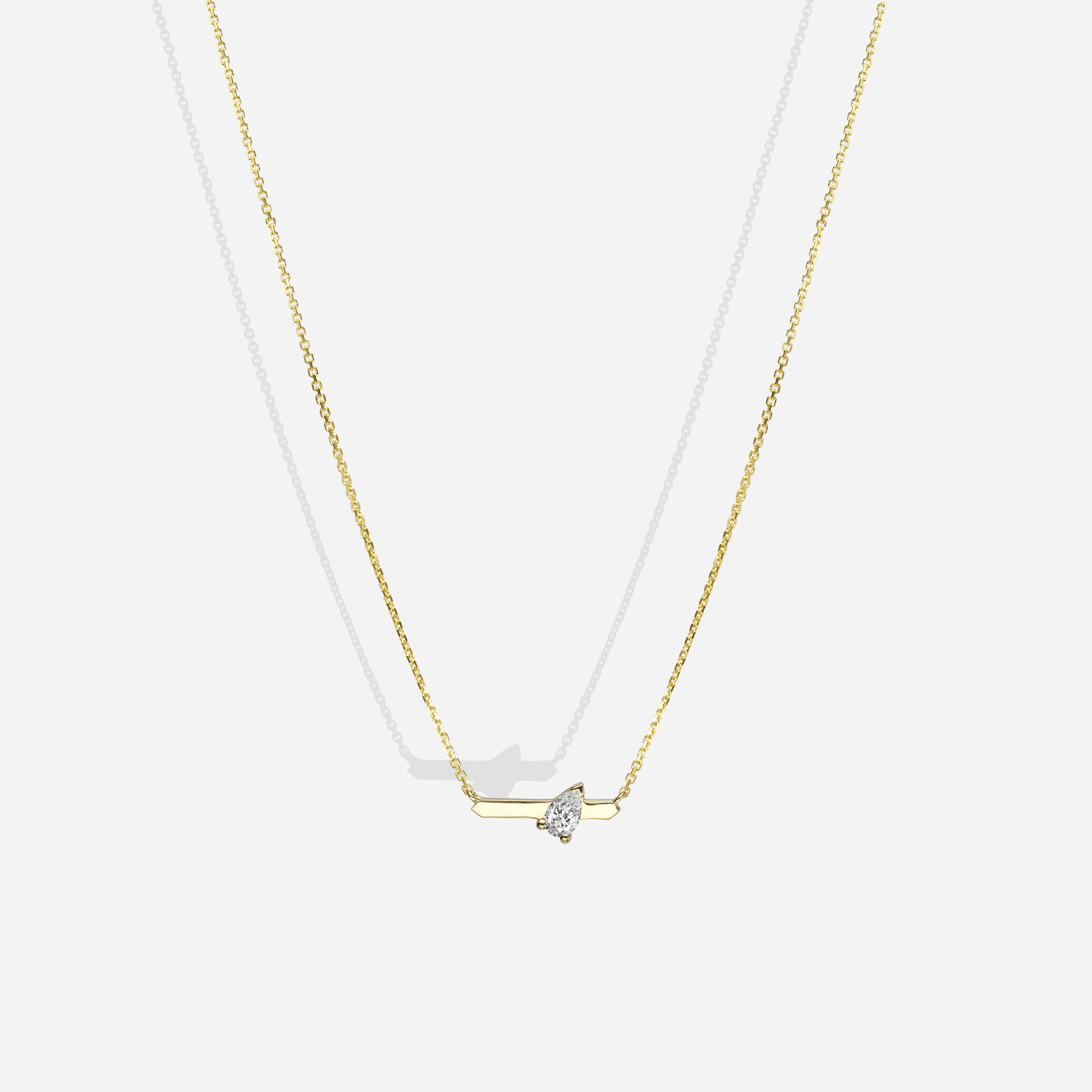 Pear on a Line | Diamond Necklace