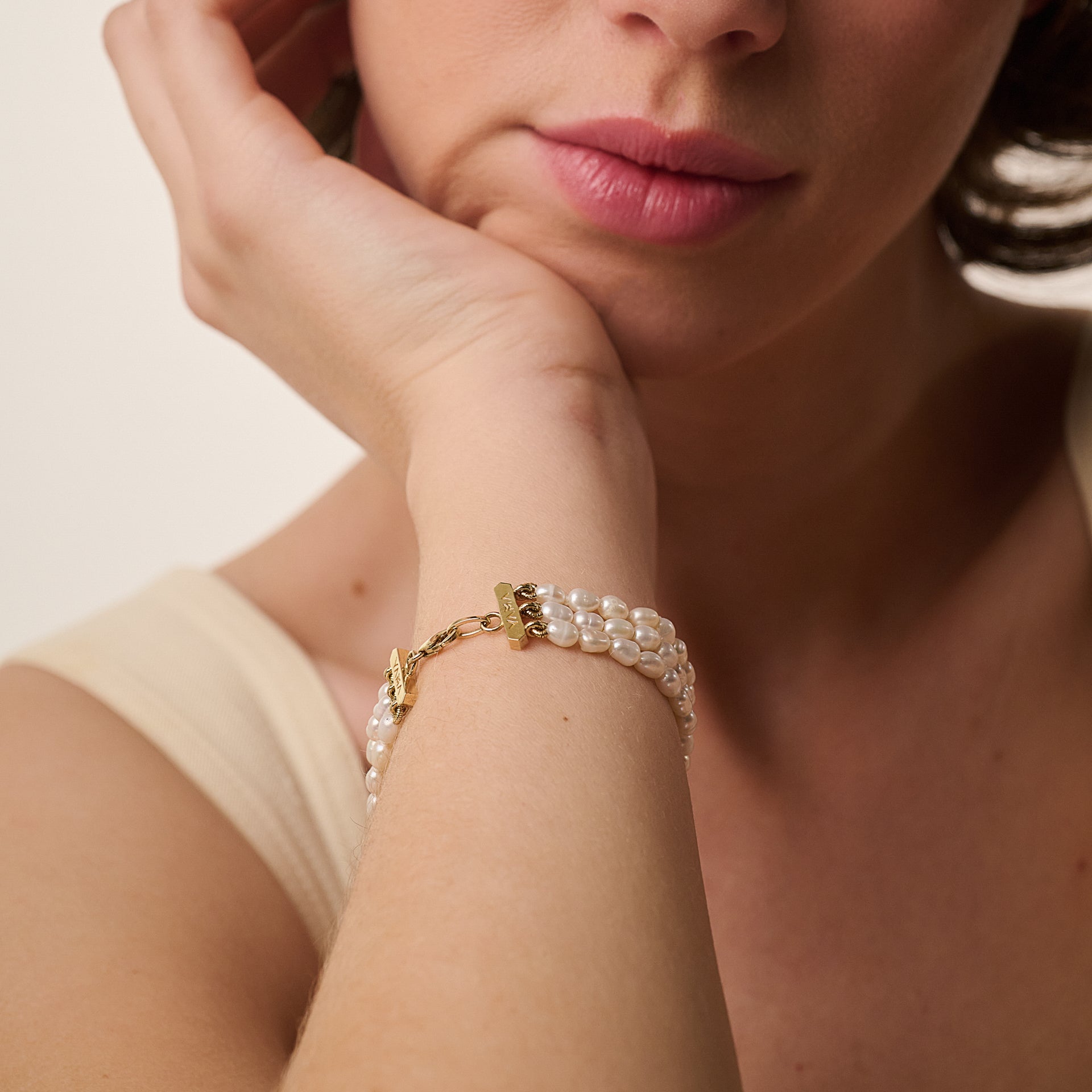 La Pearl | Triple Rows Bracelet