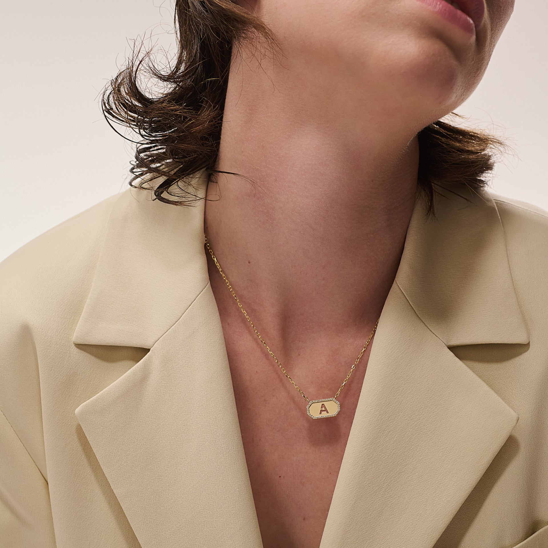 MOM Monogram | TAG NECKLACE