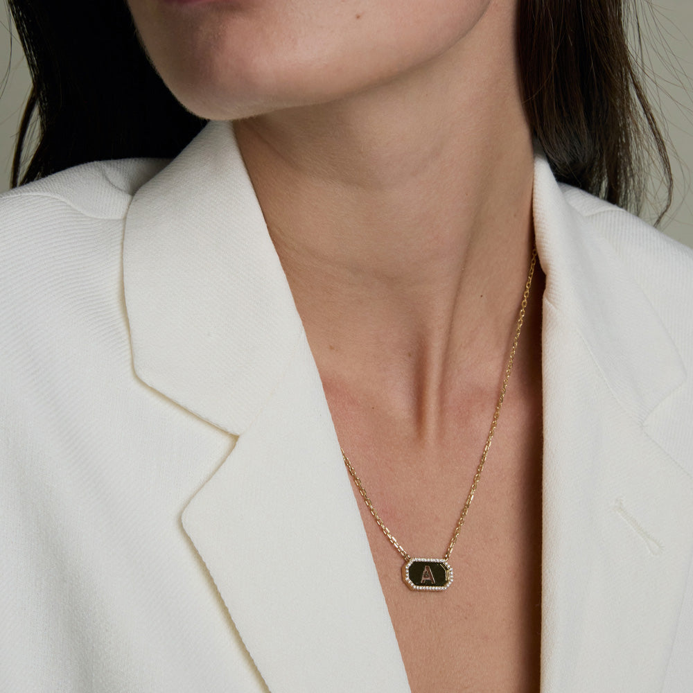 MOM Monogram | TAG NECKLACE