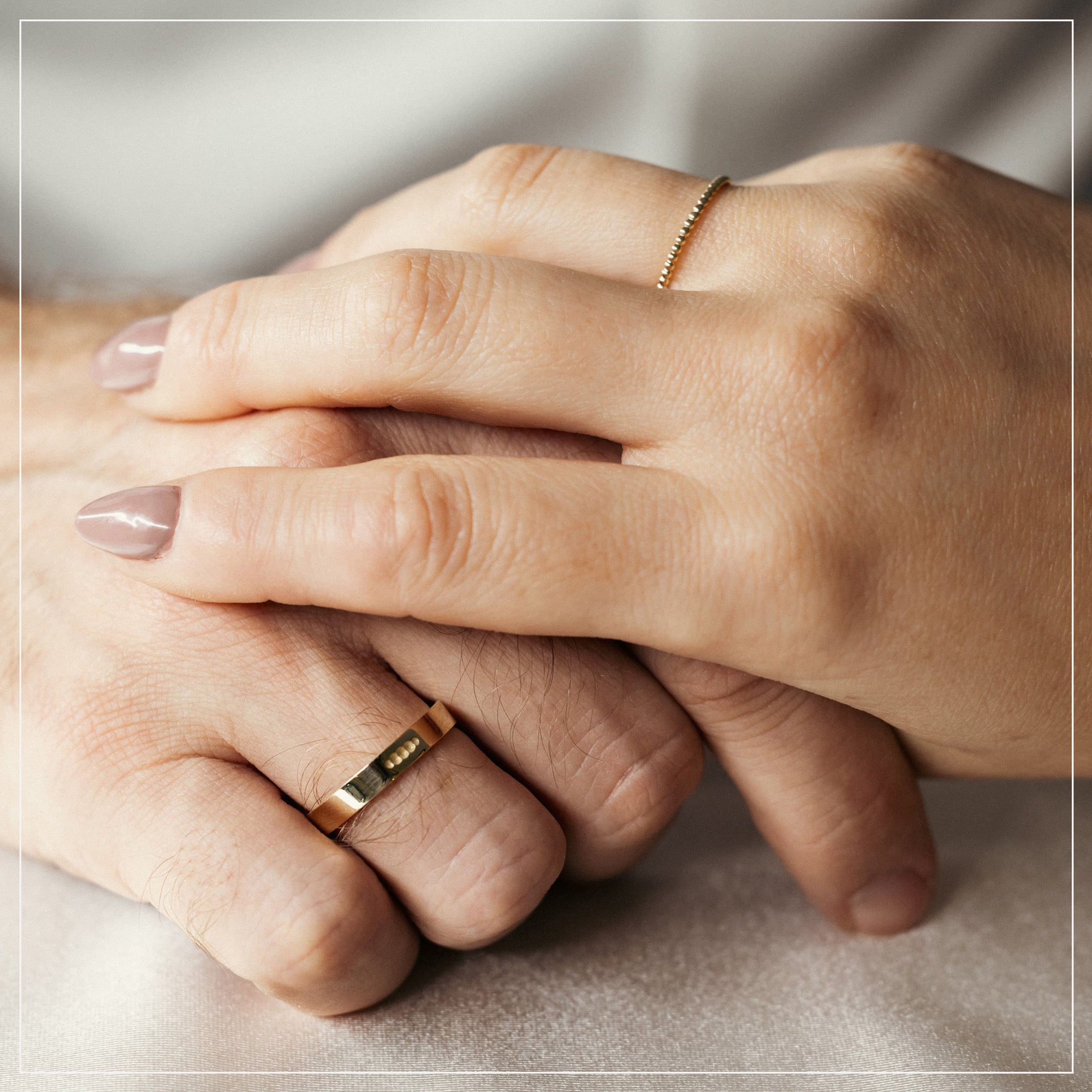 Bubbles | His & Hers Wedding bands