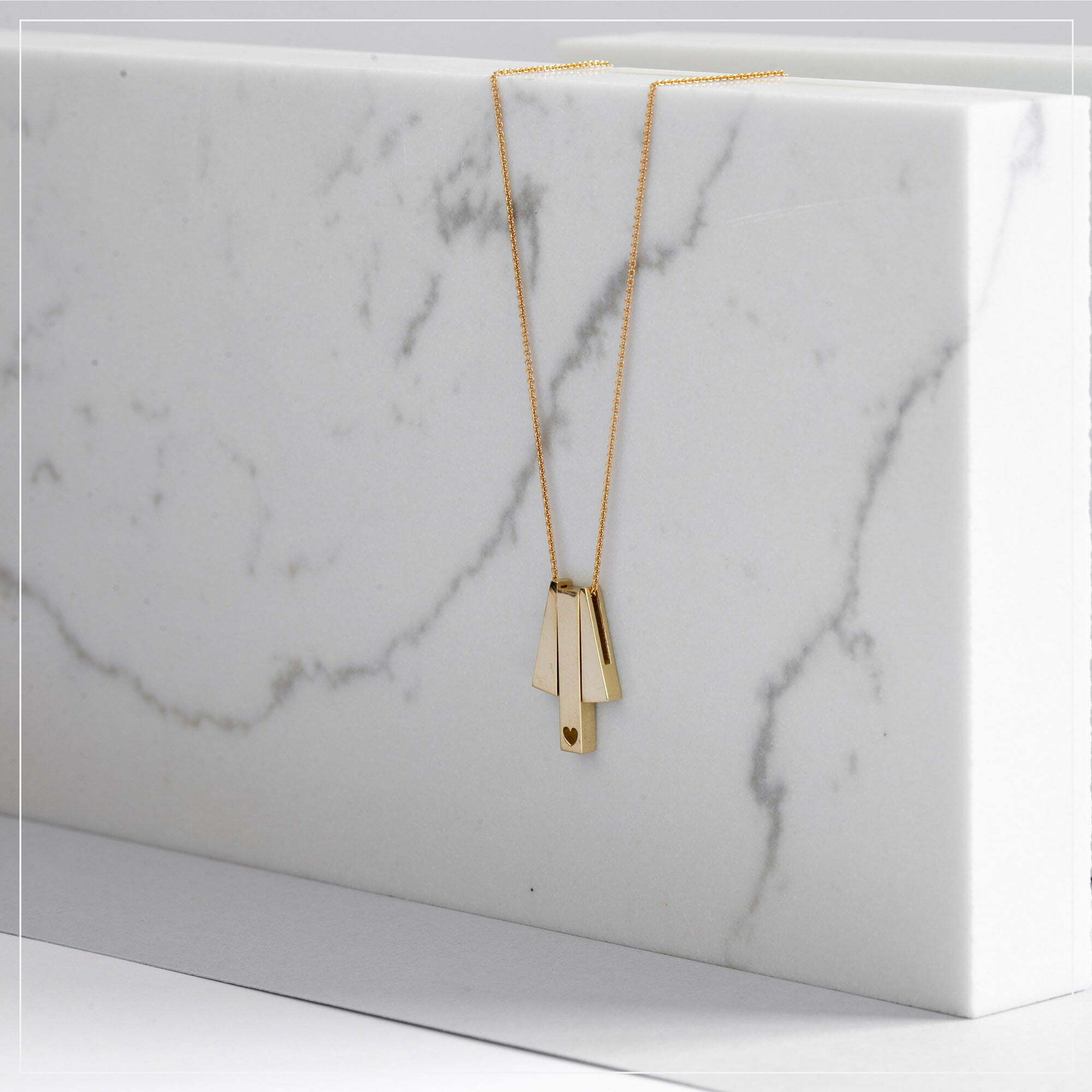 Love Bar | Heart (3 Pendants)