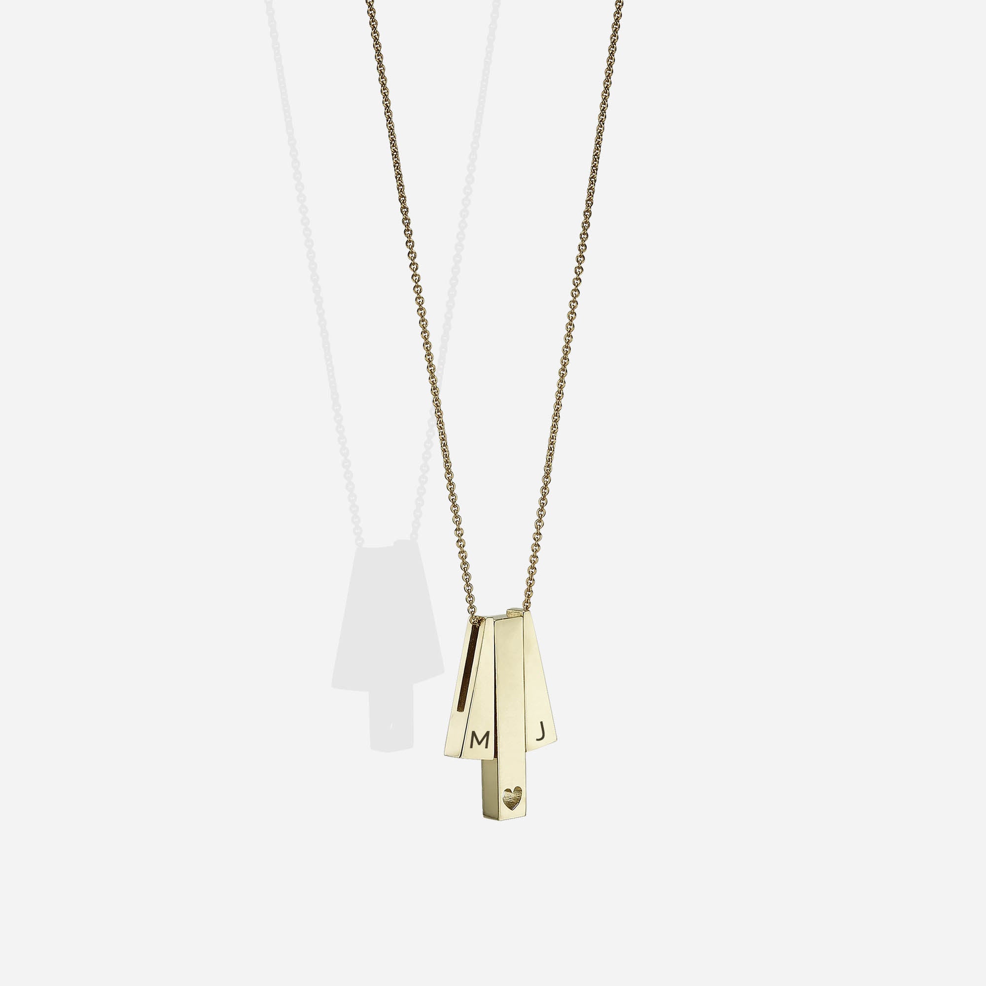 Love Bar | Heart (3 Pendants)