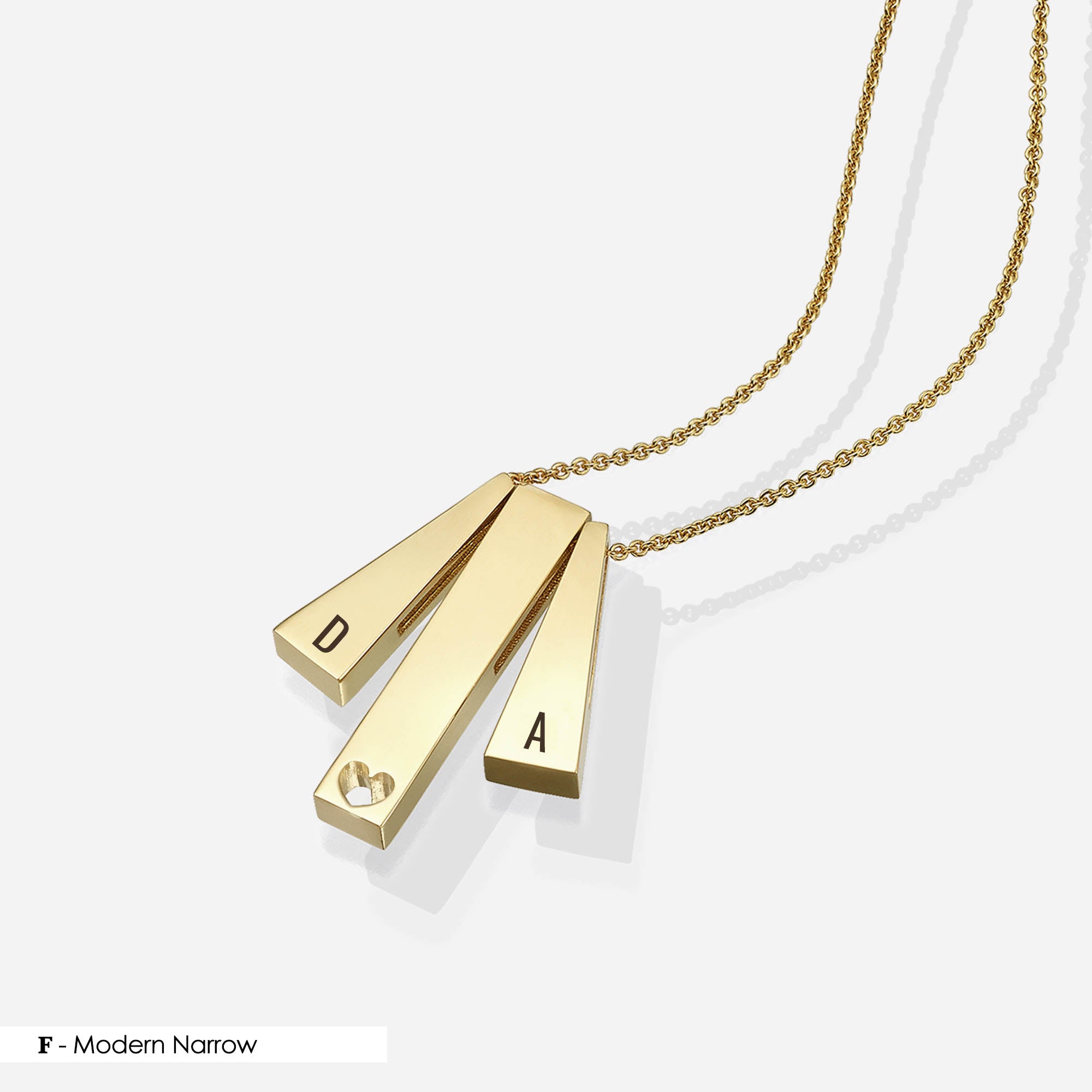 Love Bar | Heart (3 Pendants)