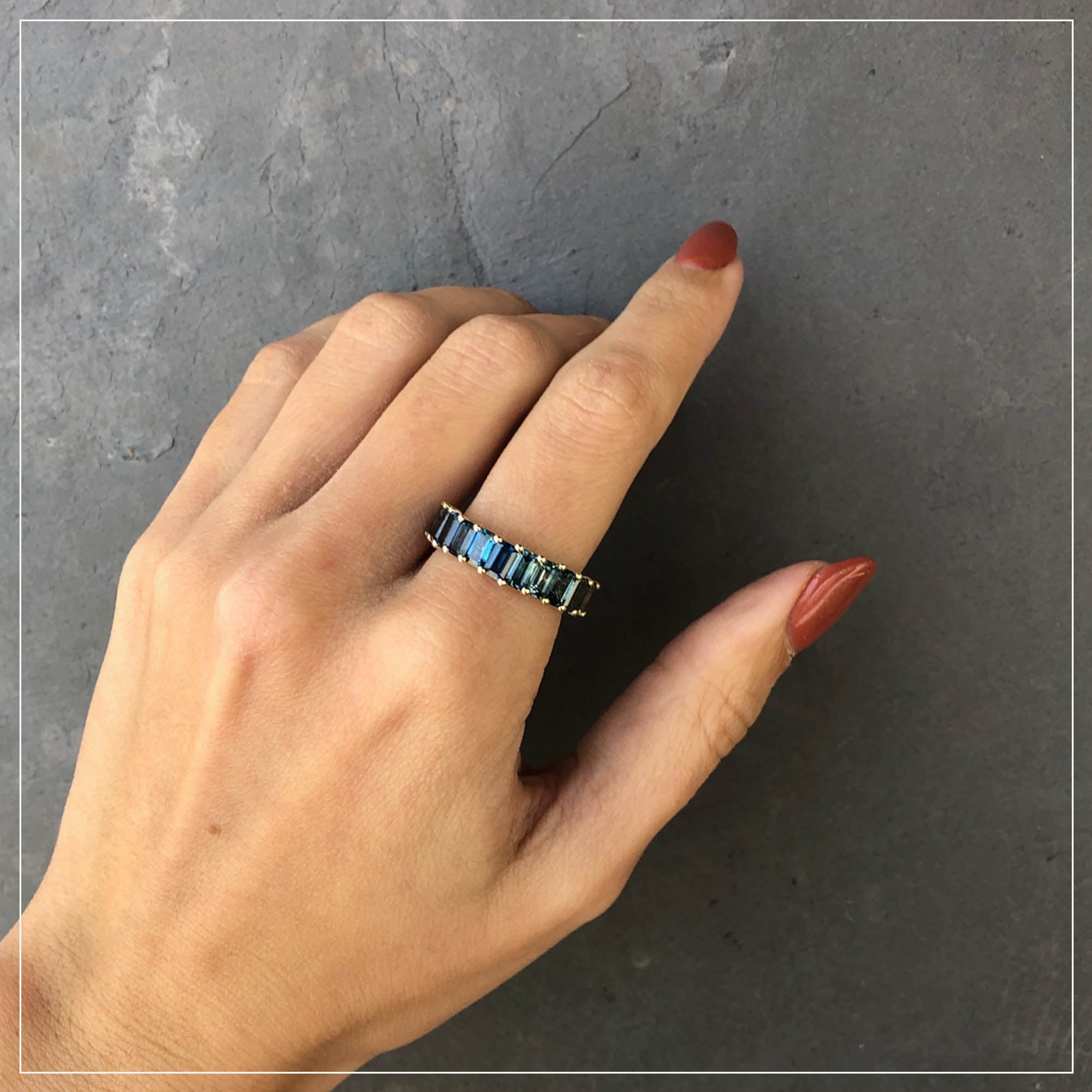 Hera | Emerald Cut Sapphires
