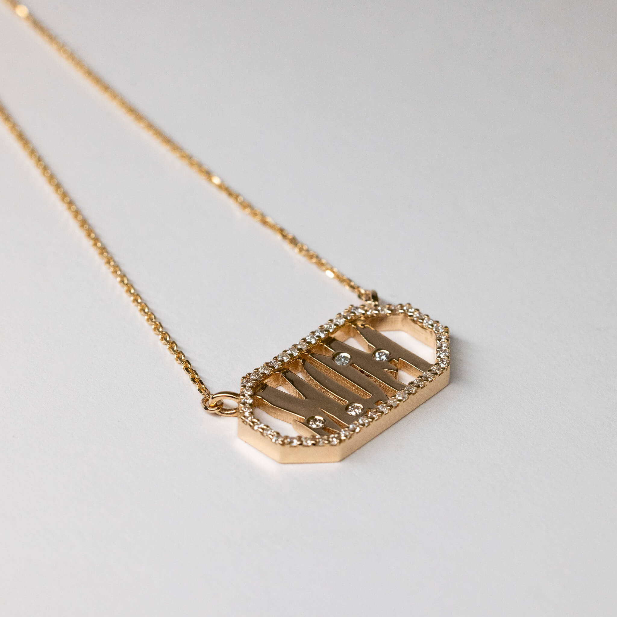 MOM Cool | Framed Tag Necklace