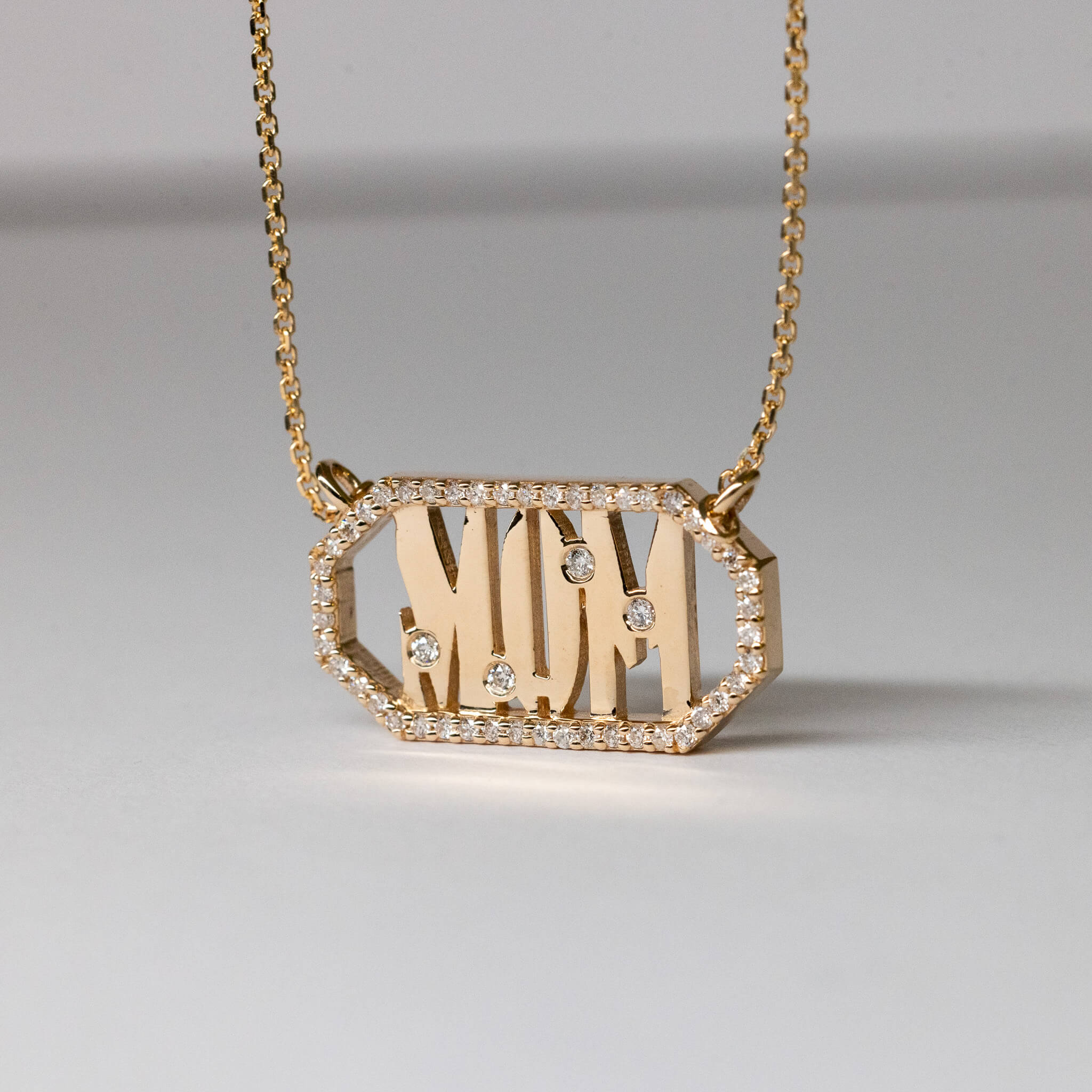 MOM Cool | Framed Tag Necklace