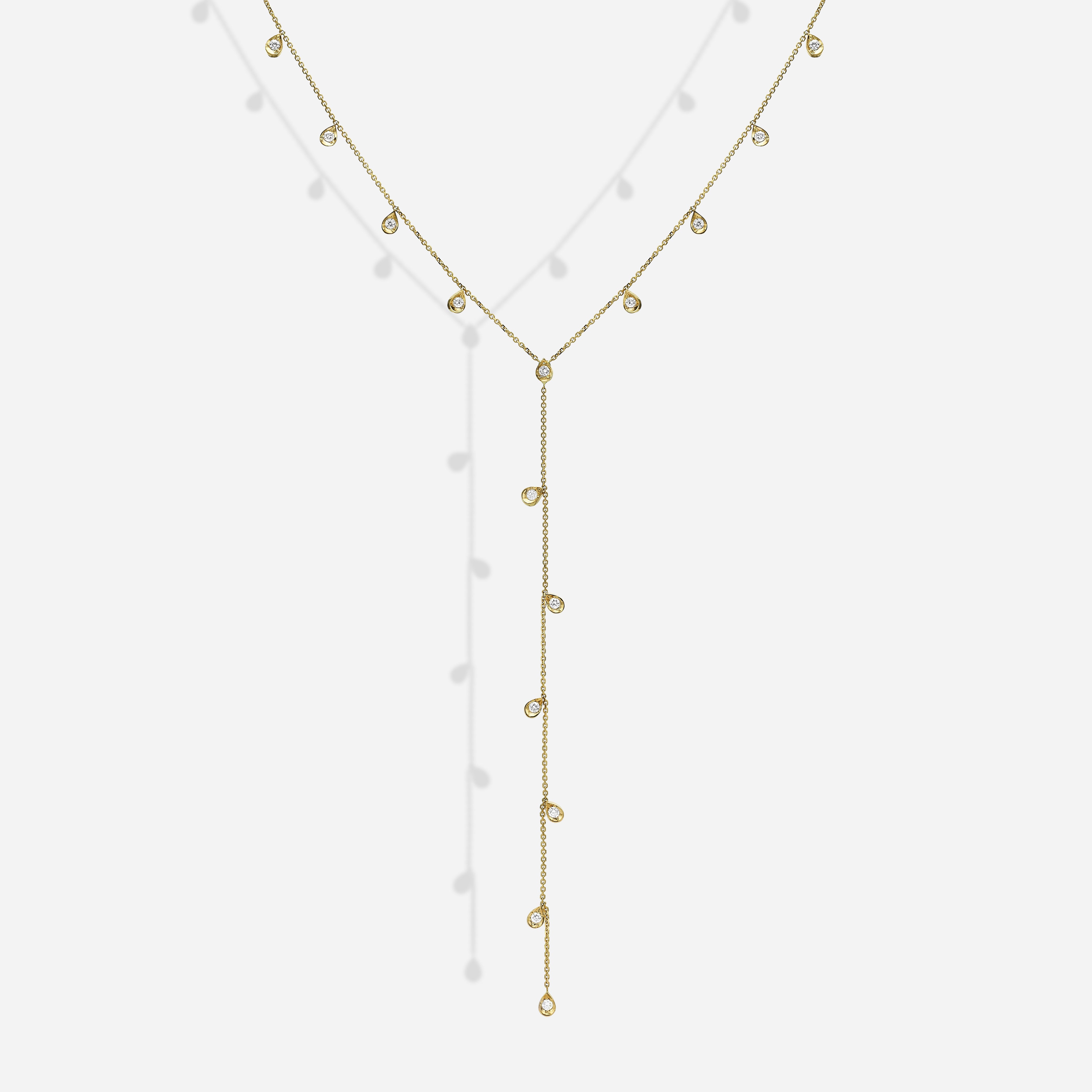 Cosmo Pears XL Lariat | Station Necklace
