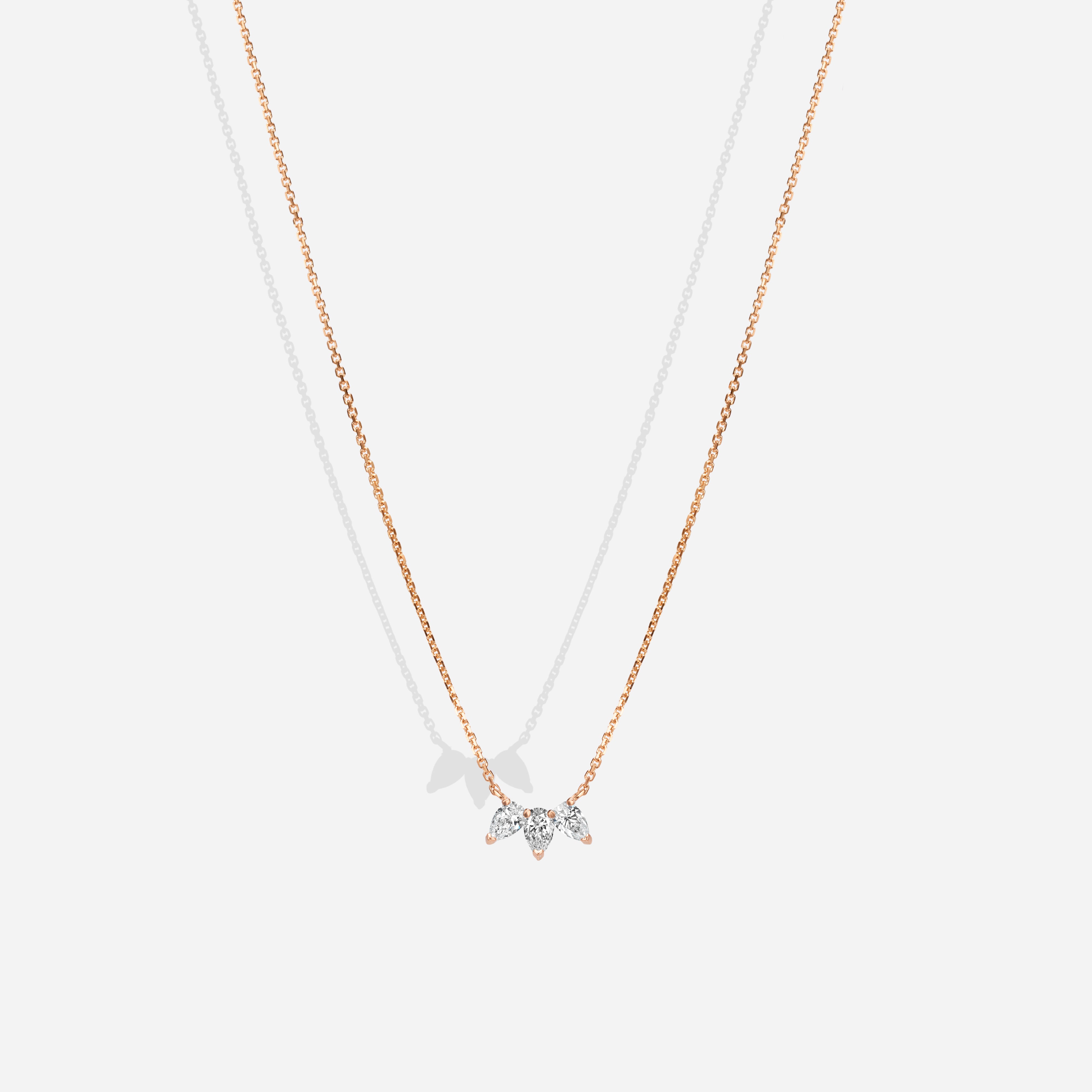 The Pear Trio S | Diamonds Necklace