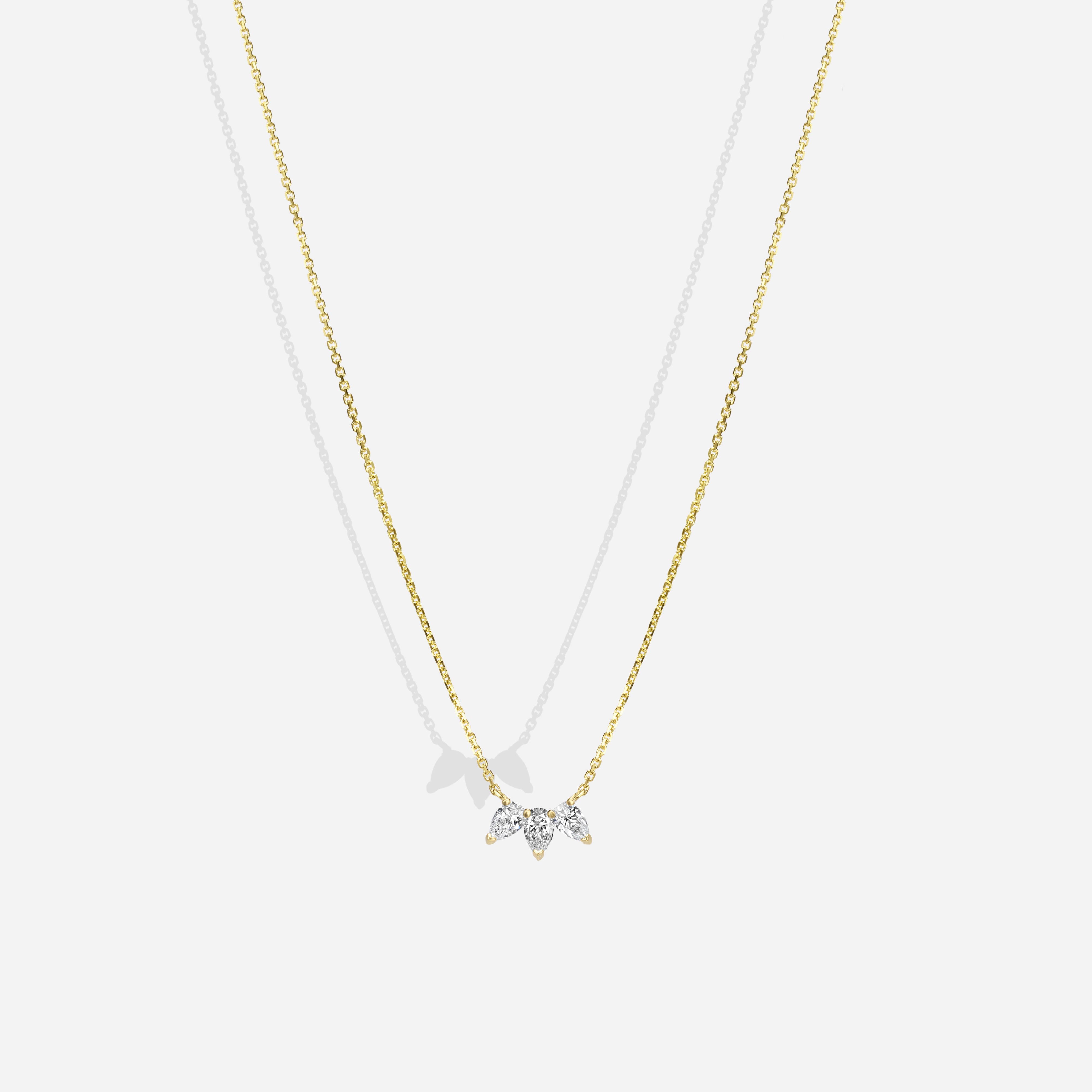 The Pear Trio S | Diamonds Necklace