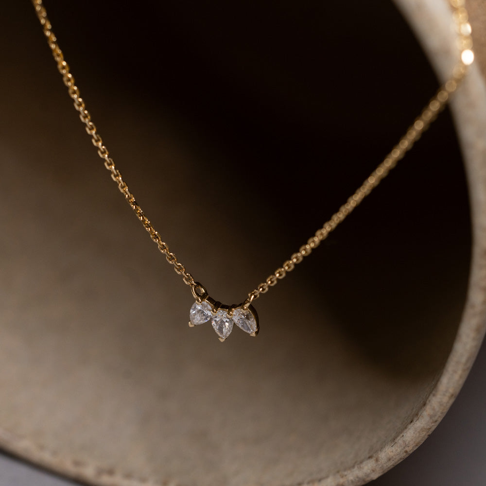 The Pear Trio S | Diamonds Necklace