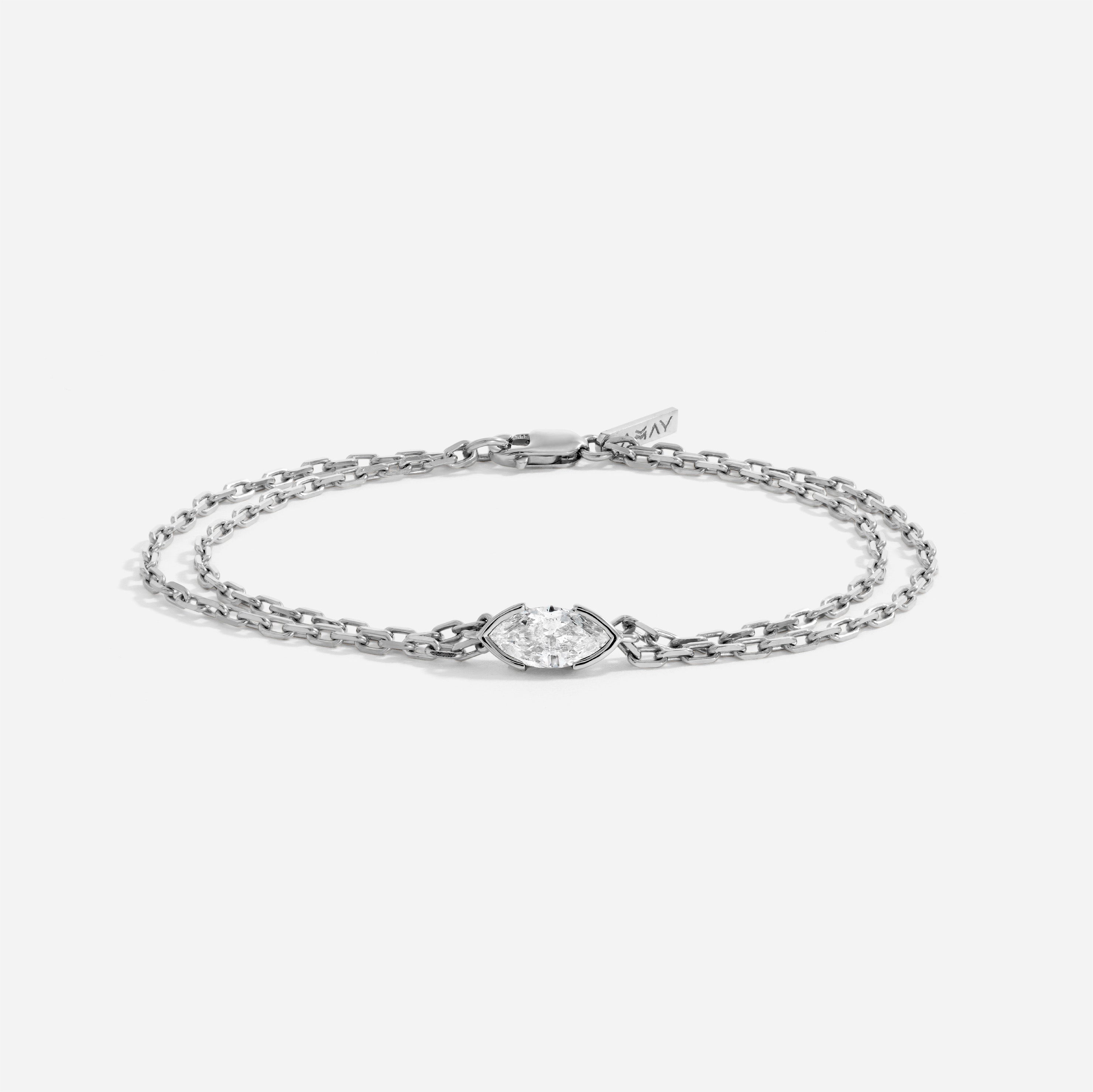 The Kiss Bracelet | Marquise Diamond