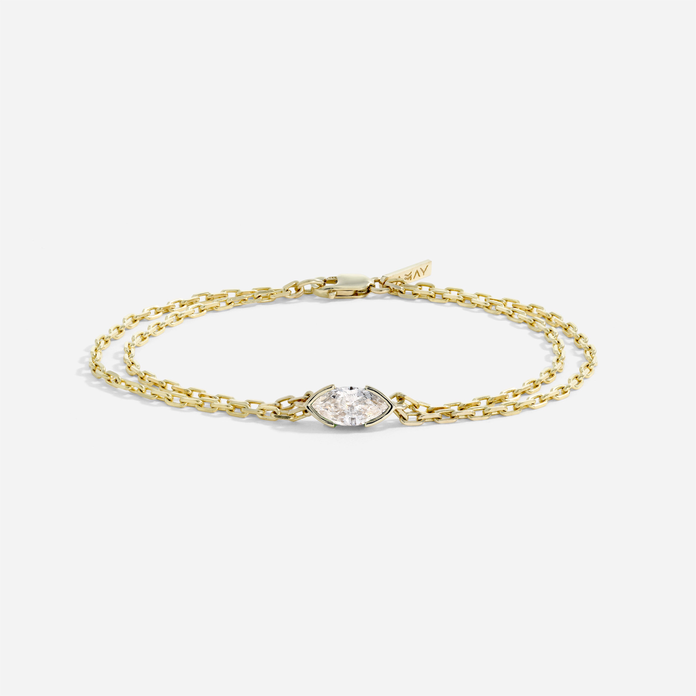 The Kiss Bracelet | Marquise Diamond