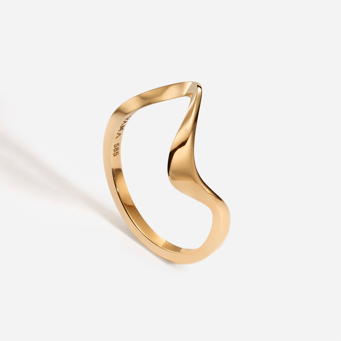 Parametric| Thin Solid Gold Ring