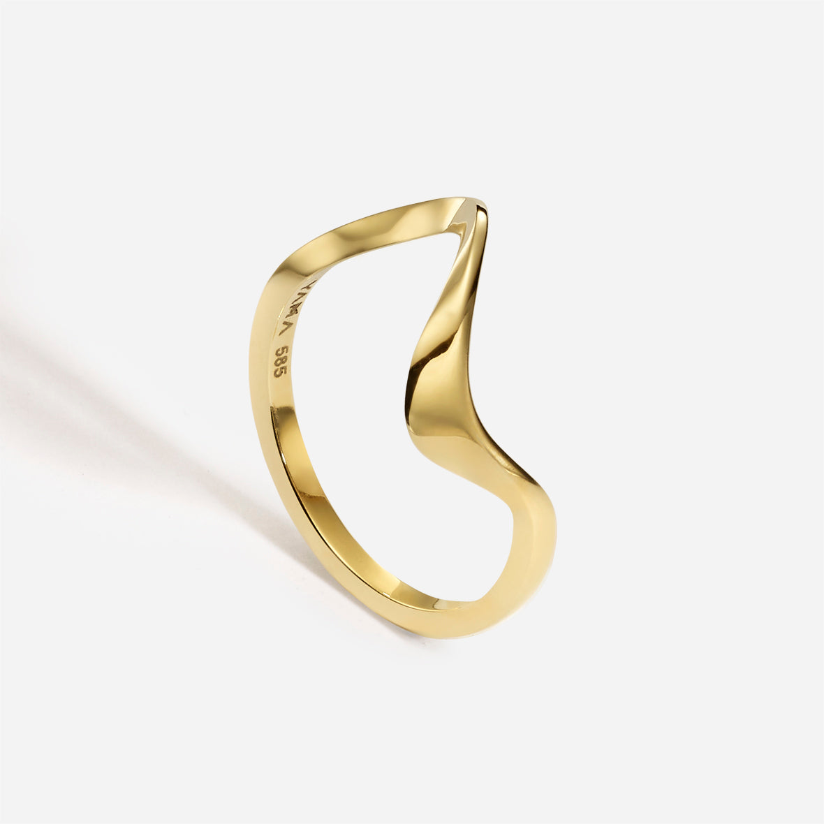 Parametric| Thin Solid Gold Ring