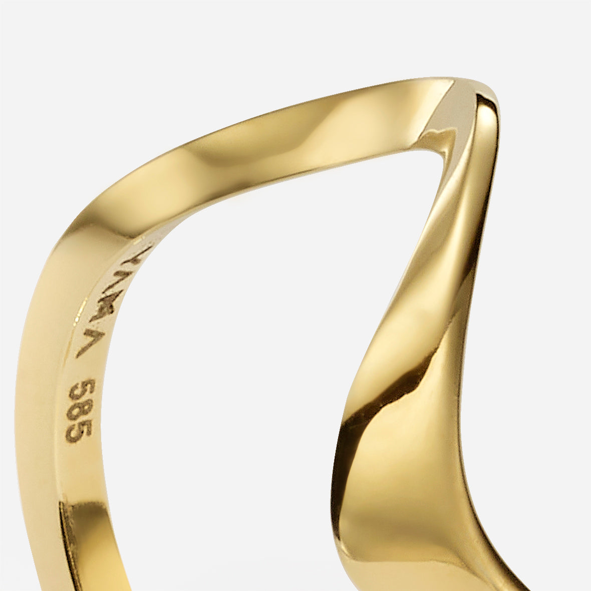 Parametric| Thin Solid Gold Ring