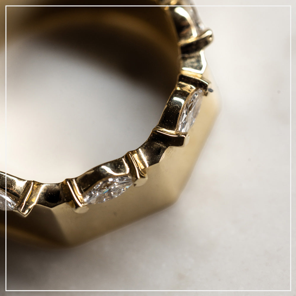 Wide Octagon | Marquise Diamonds