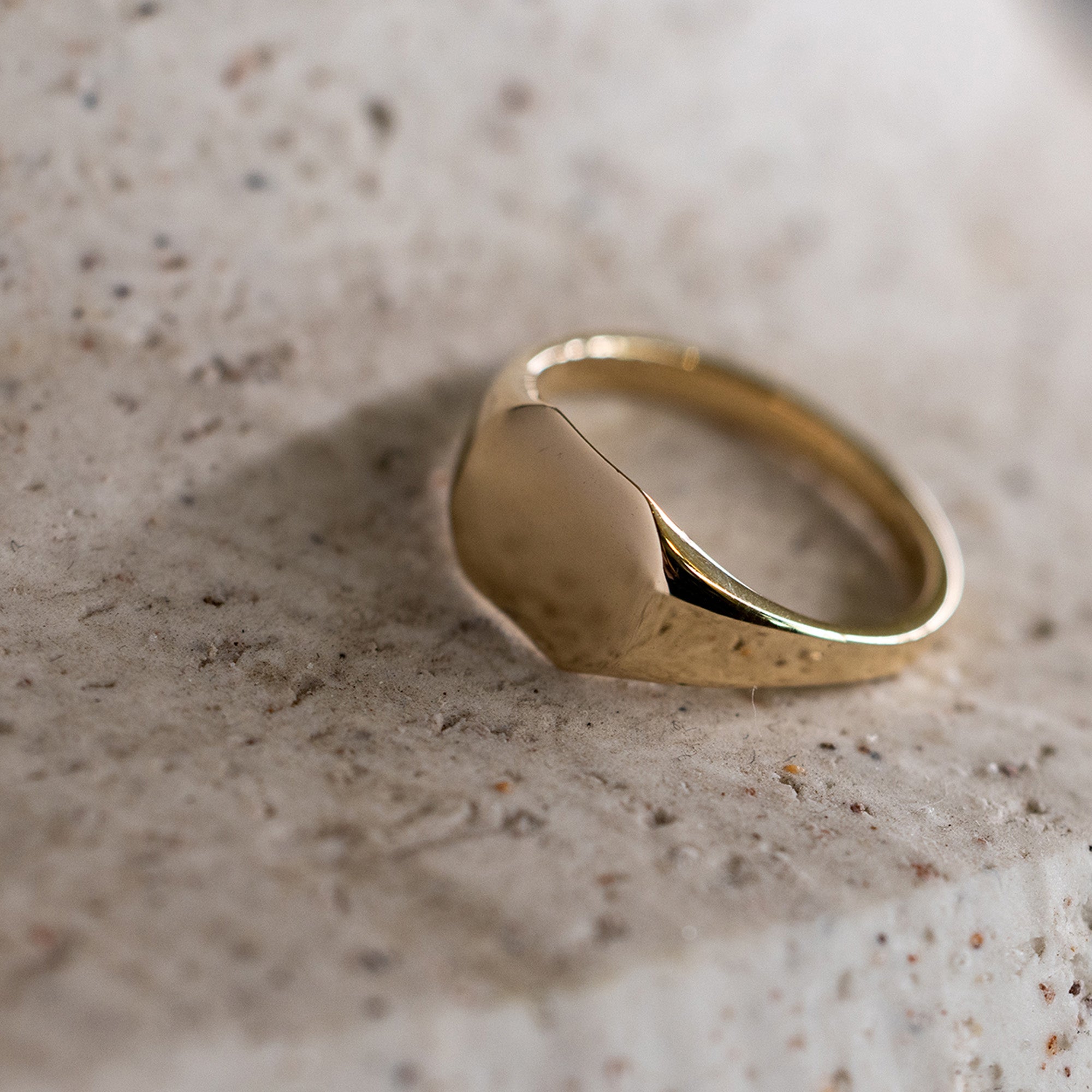 Octagon | Signet Gold Ring