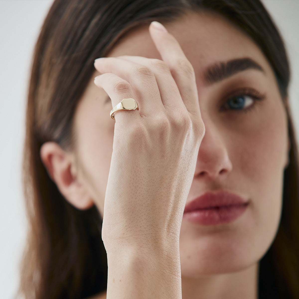 Octagon | Signet Gold Ring