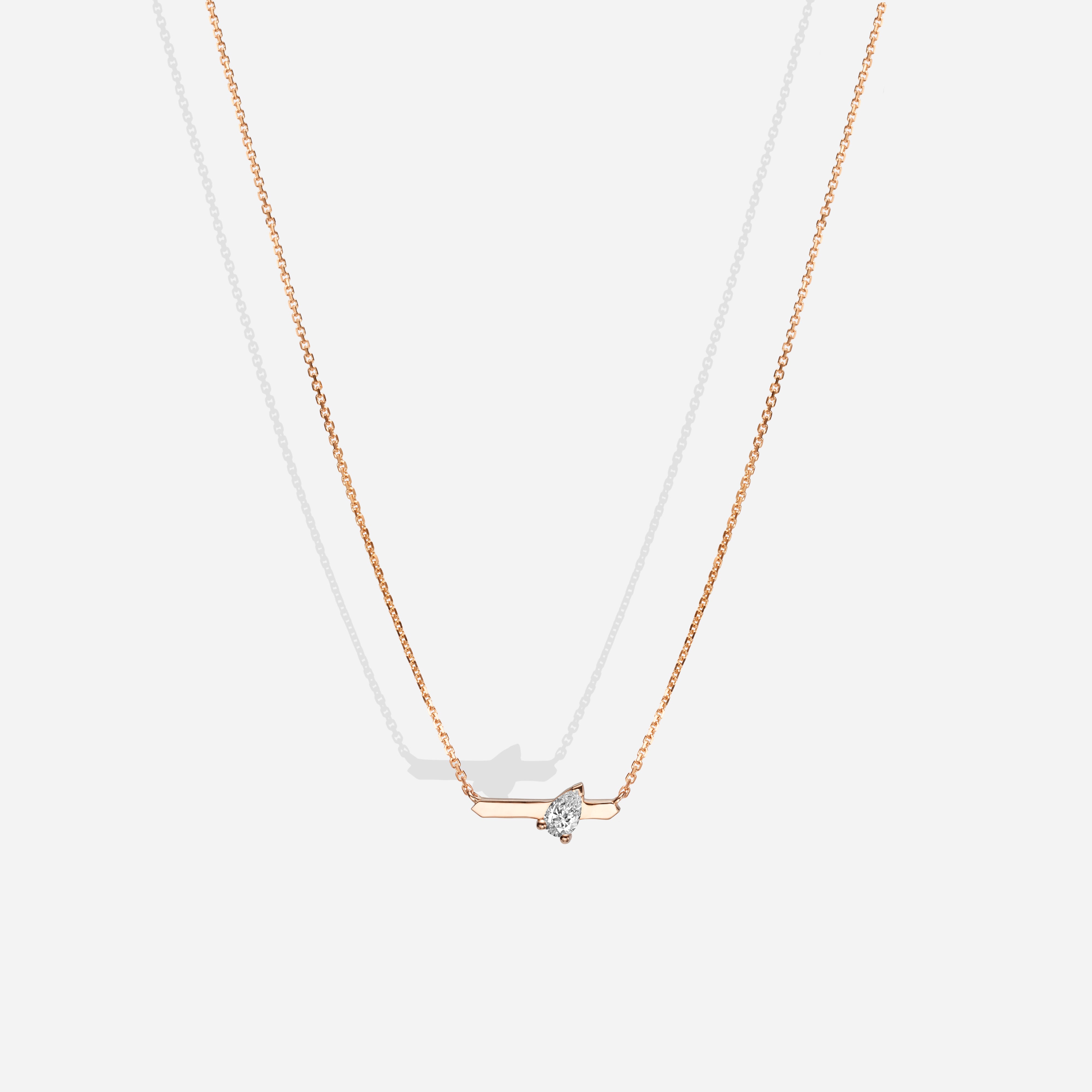 Pear on a Line | Diamond Necklace