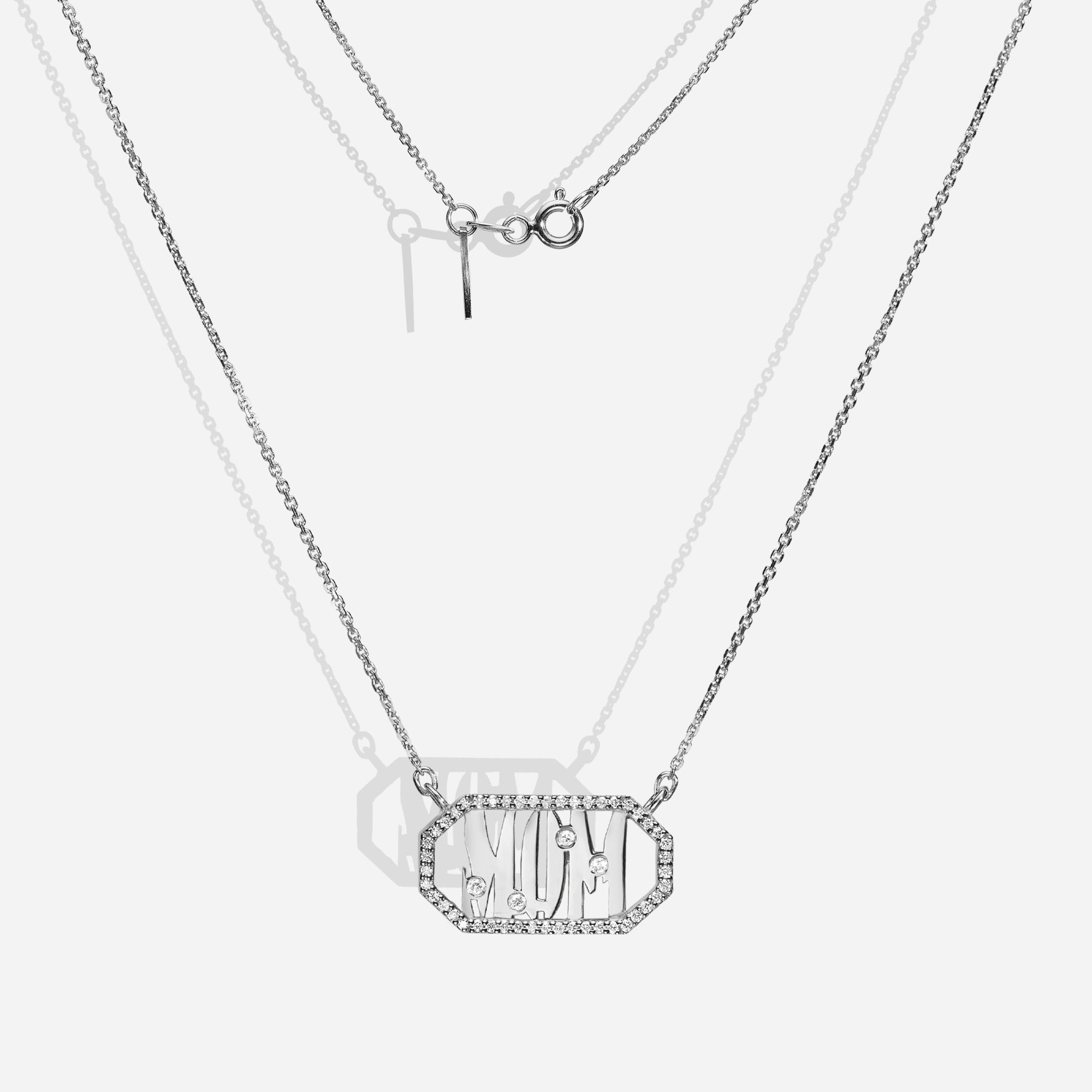 MOM Cool | Framed Tag Necklace