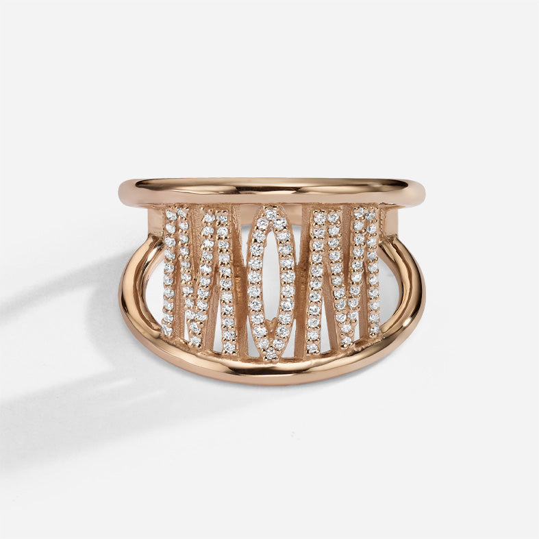 MOM - WOW  | Pavé Diamonds Ring