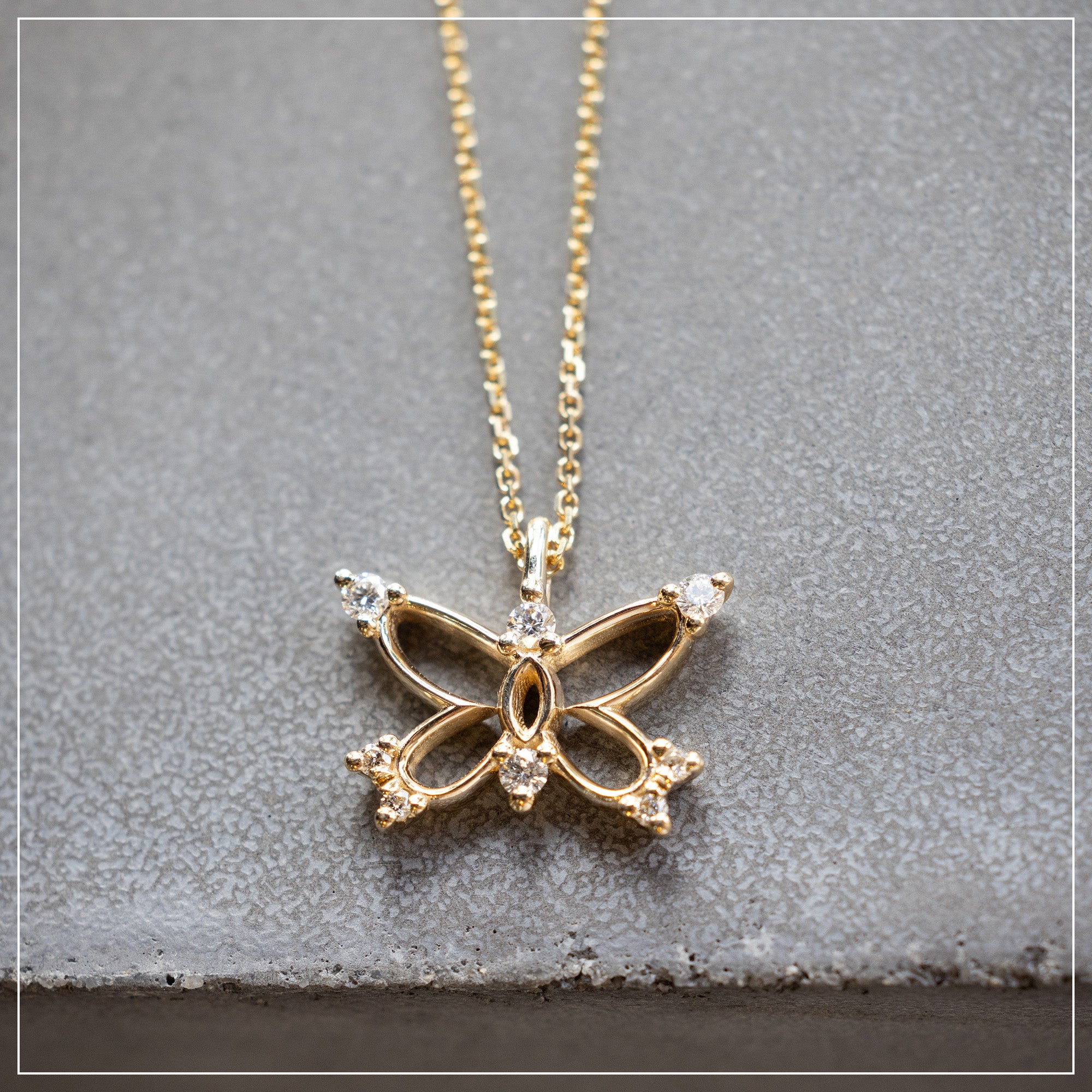 Butterfly of Hope | Diamonds Pendant