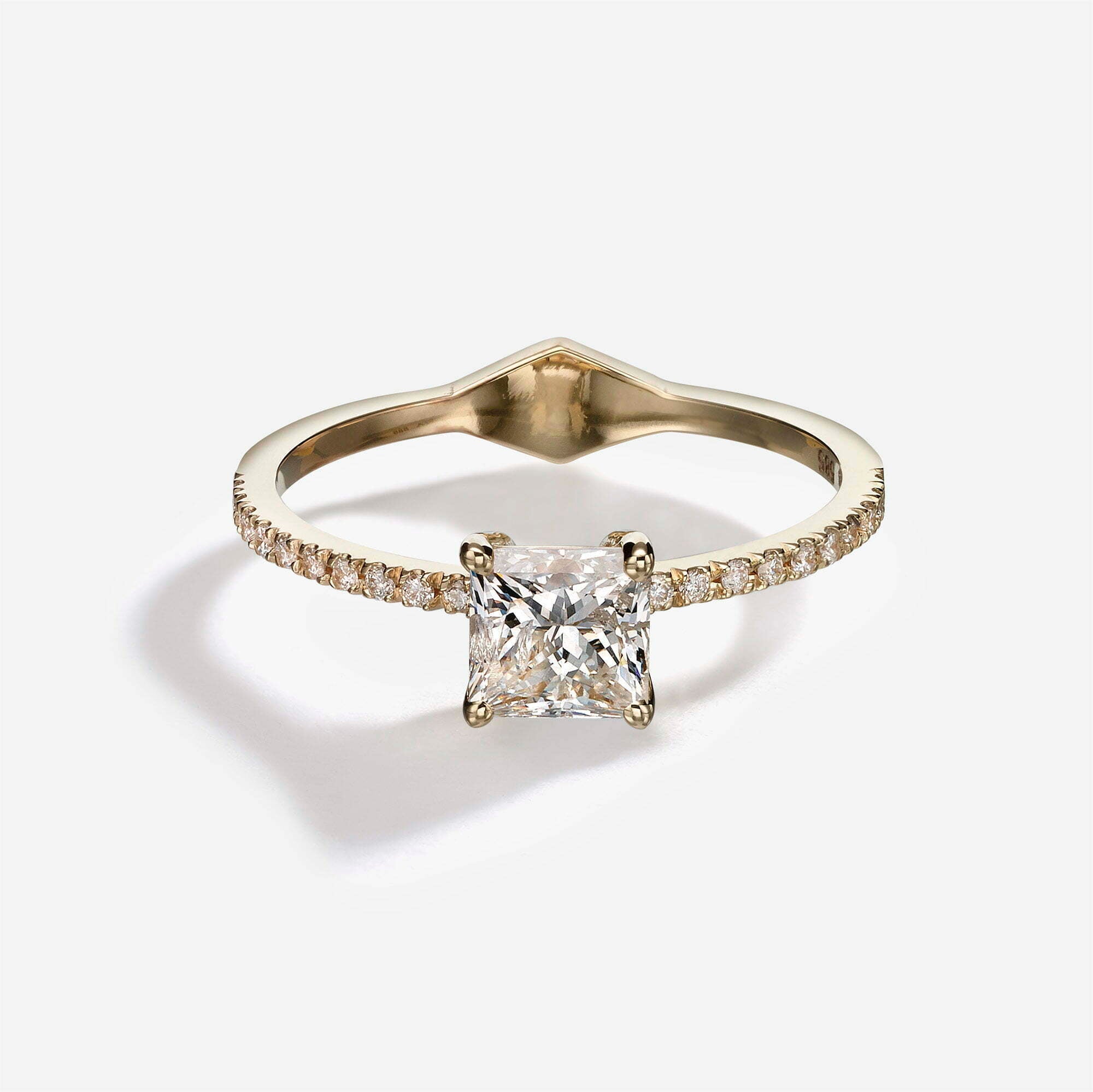 The Solitaire | Princess Pavé