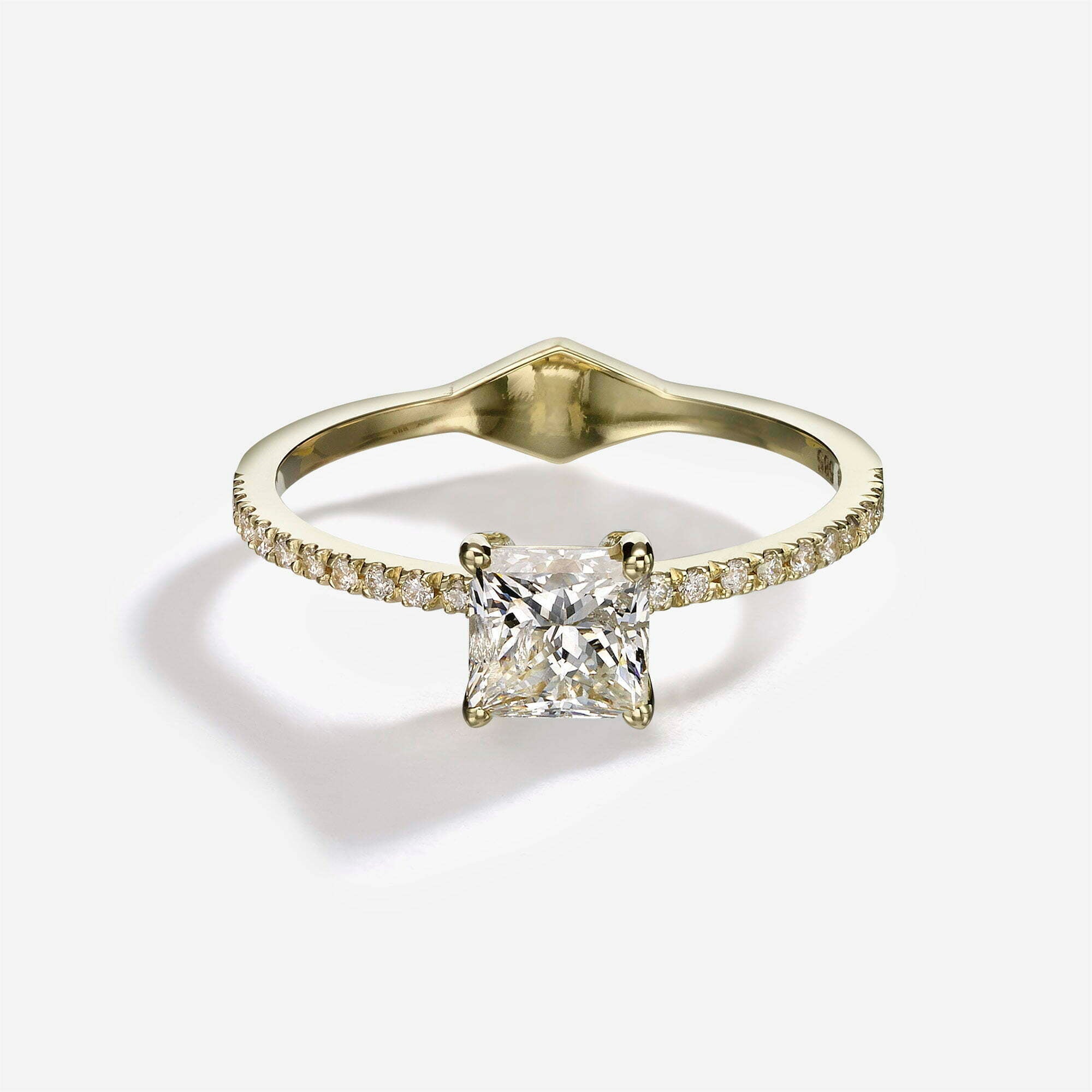 The Solitaire | Princess Pavé