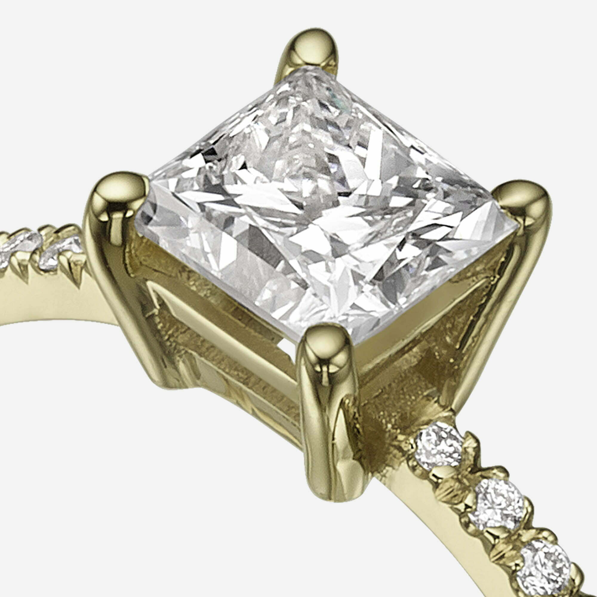 The Solitaire | Princess Pavé