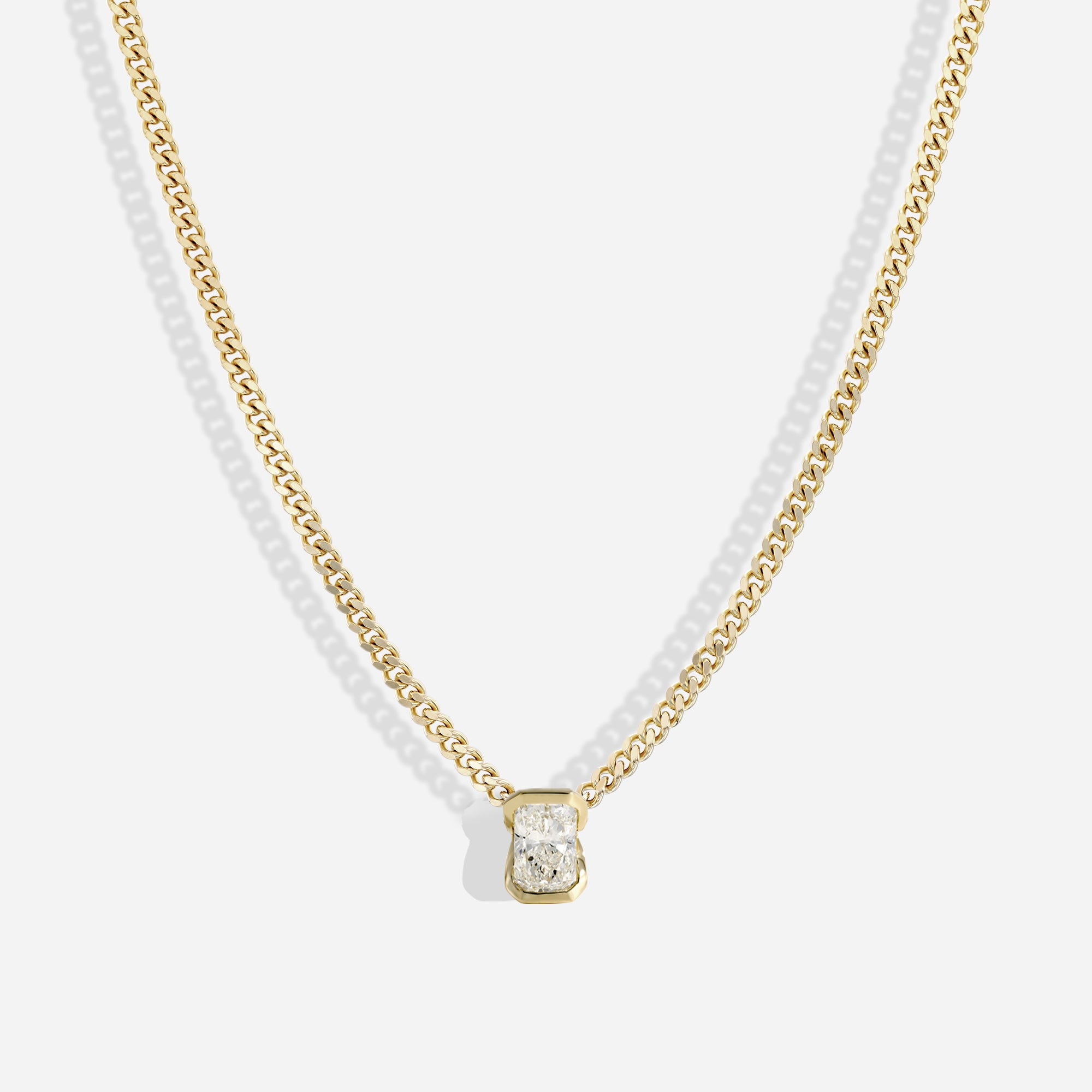 The Kiss Necklace | Radiant Diamond