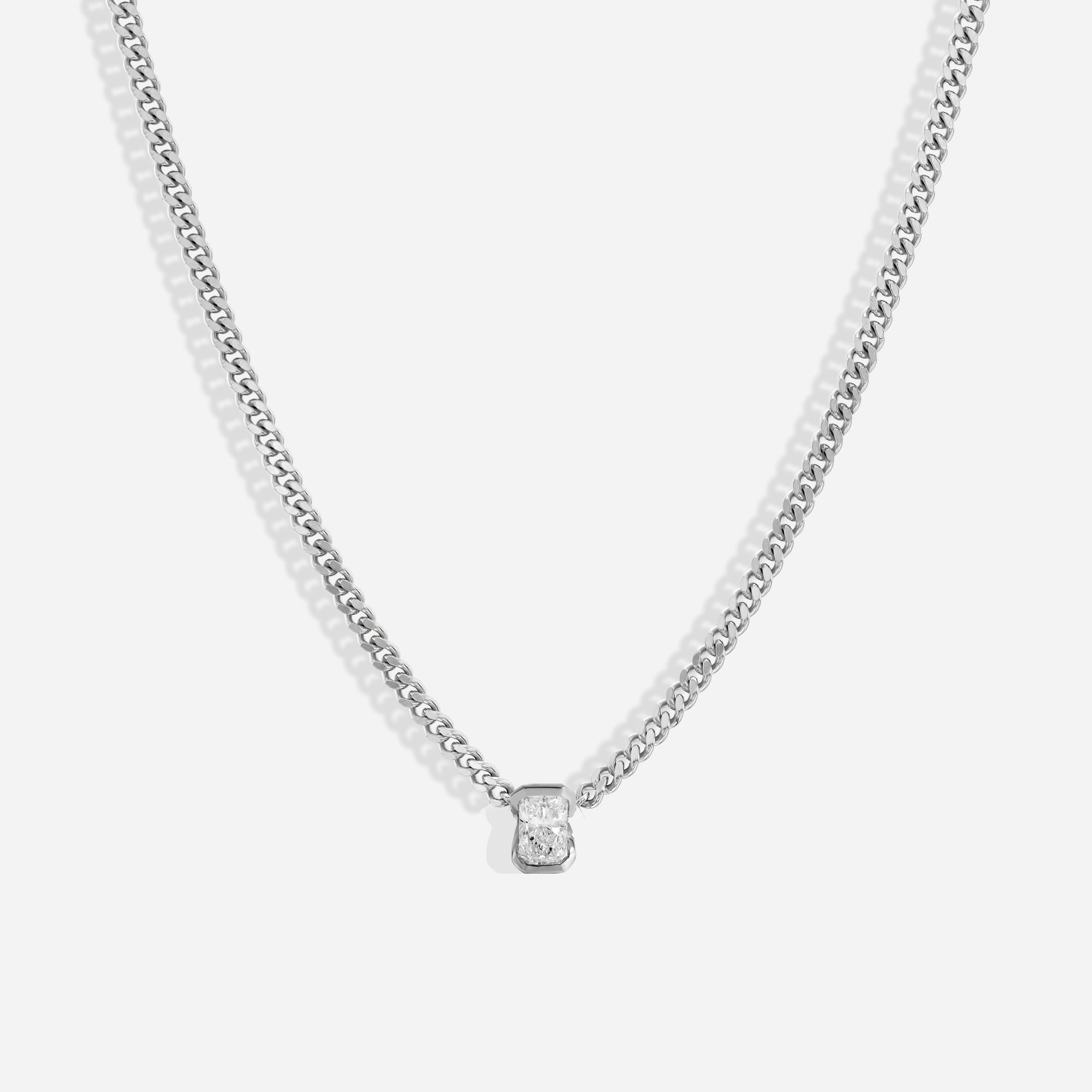 The Kiss Necklace | Radiant Diamond