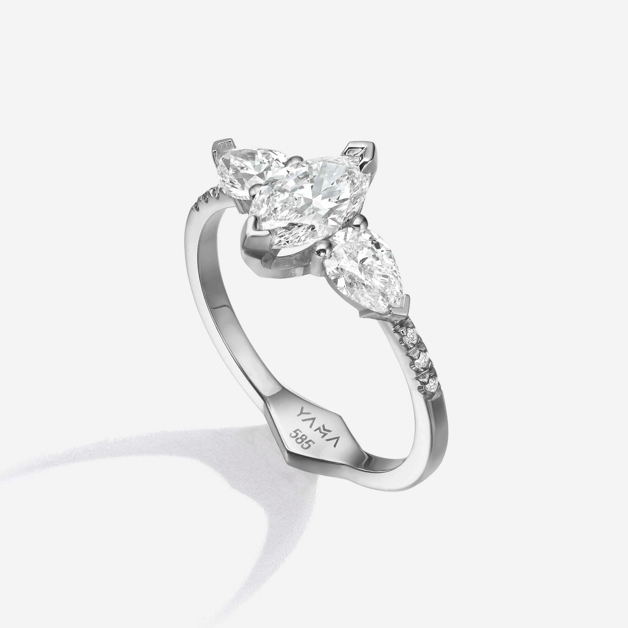 The Marquise & Pears | Pavé