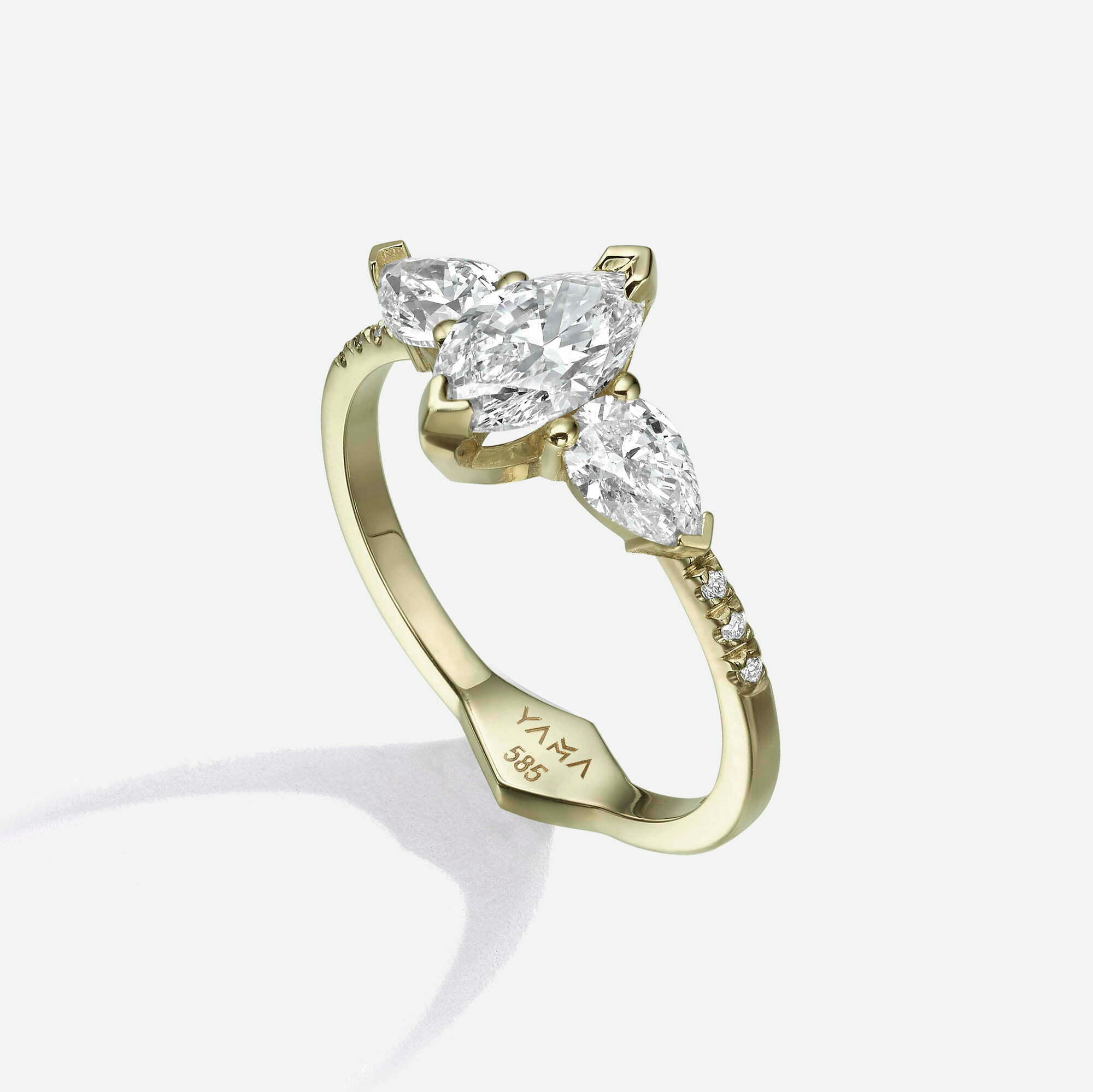 The Marquise & Pears | Pavé