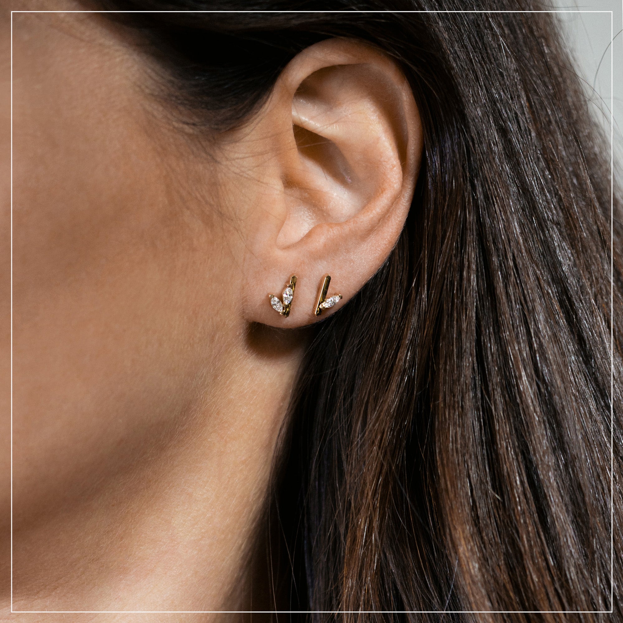 Marquise & Lines | Studs