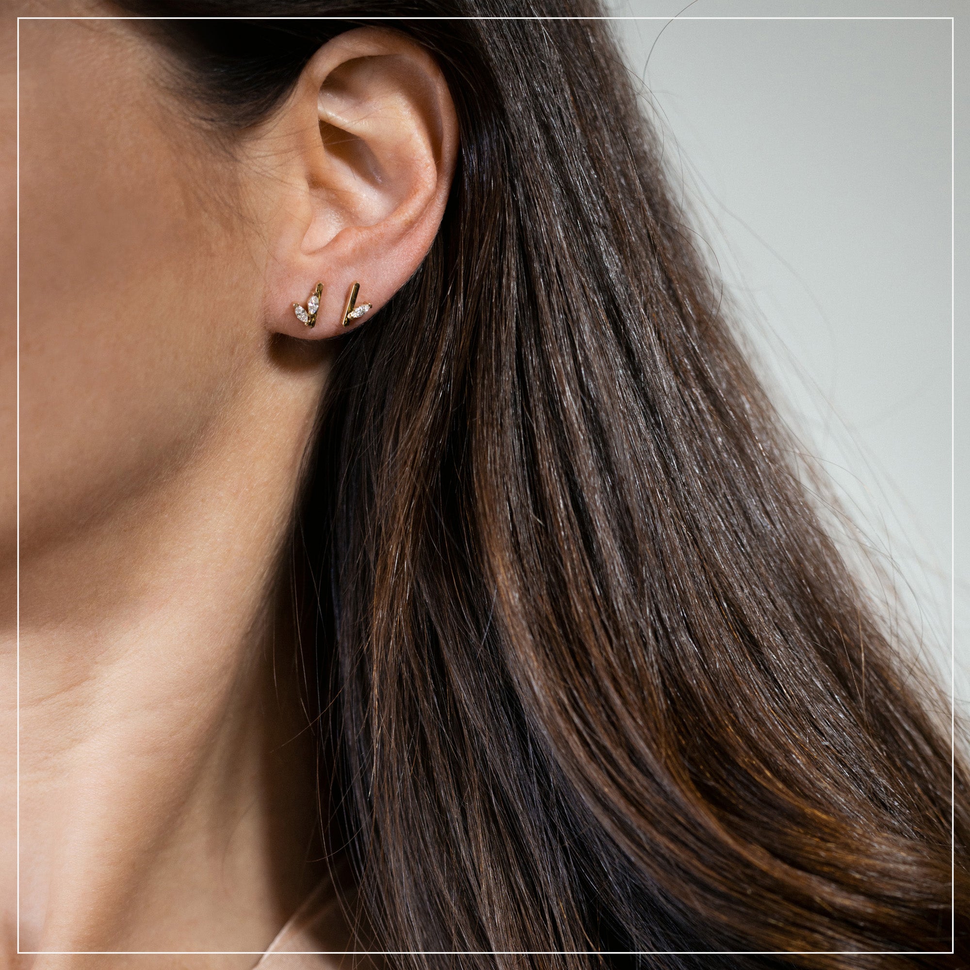Marquise & Lines | Studs