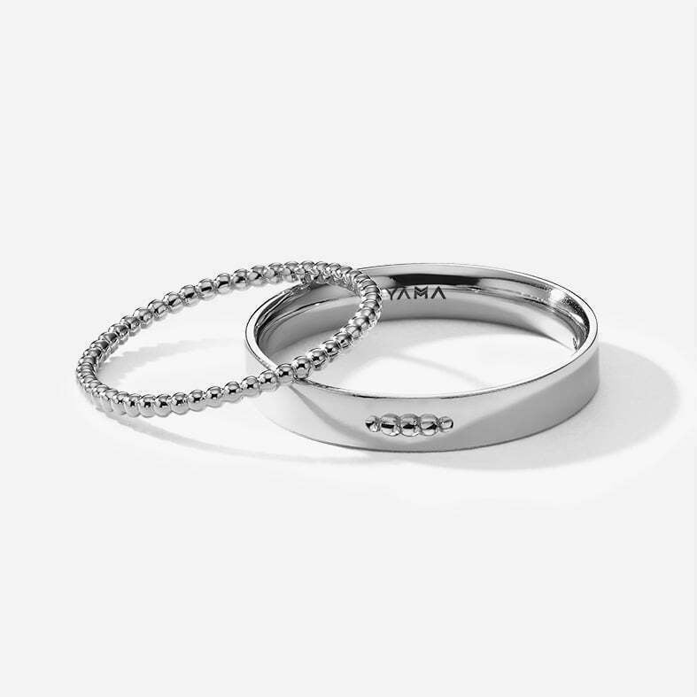 Bubbles | His & Hers Wedding bands