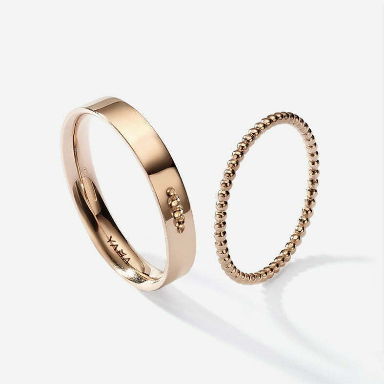 Bubbles | His & Hers Wedding bands