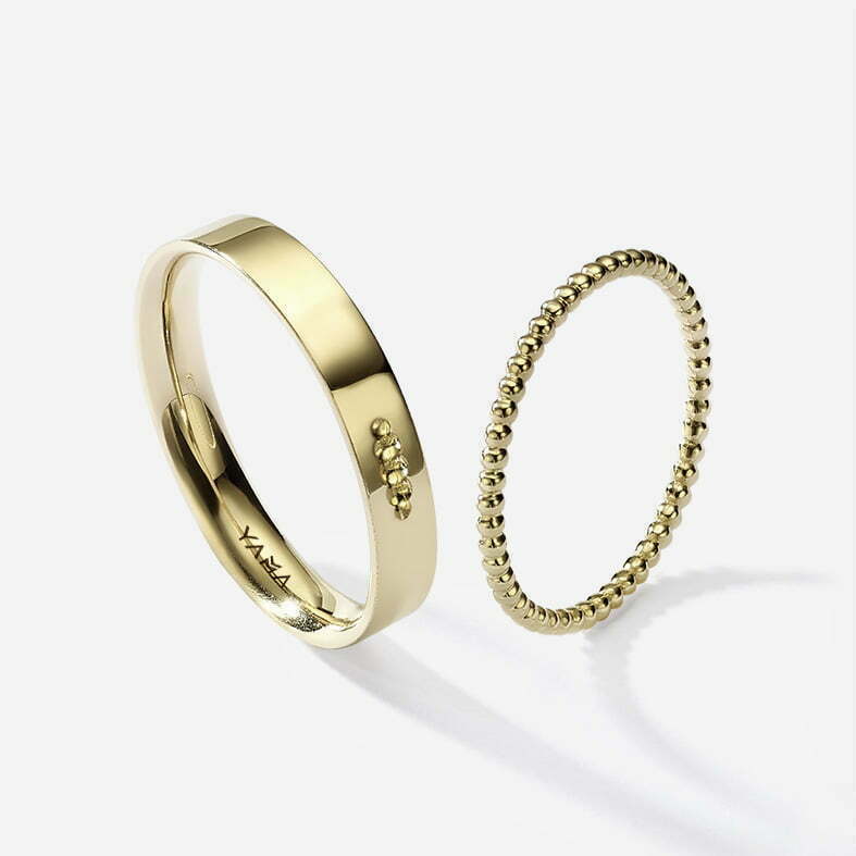 Bubbles | His & Hers Wedding bands