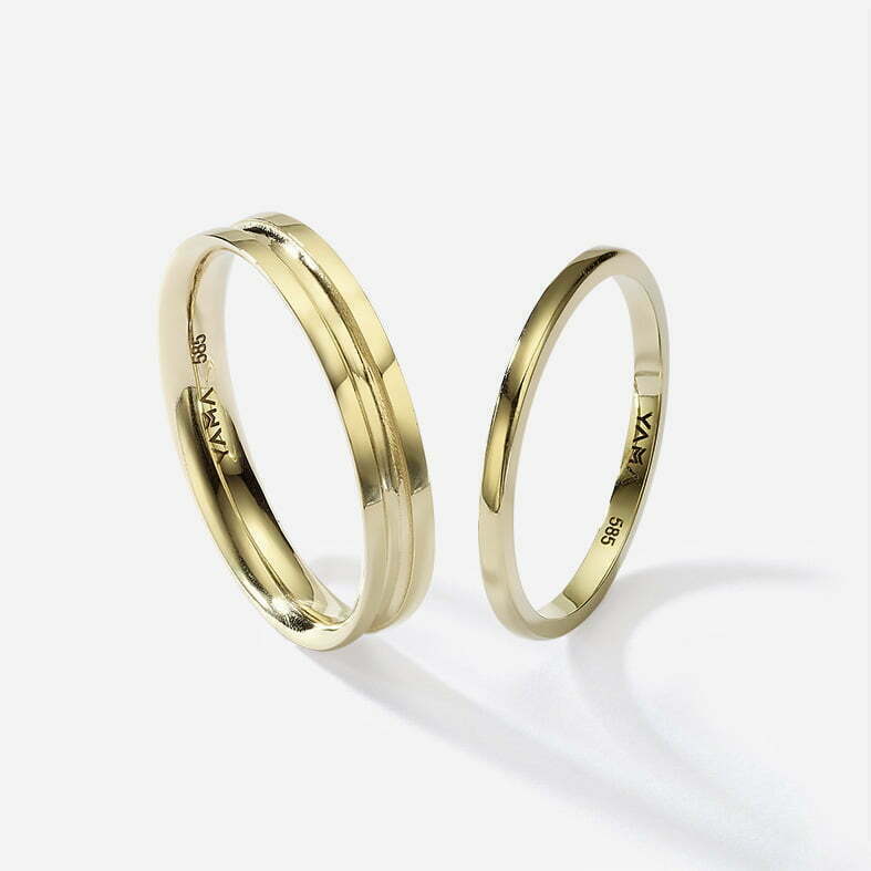 Lines | His & Hers Wedding bands