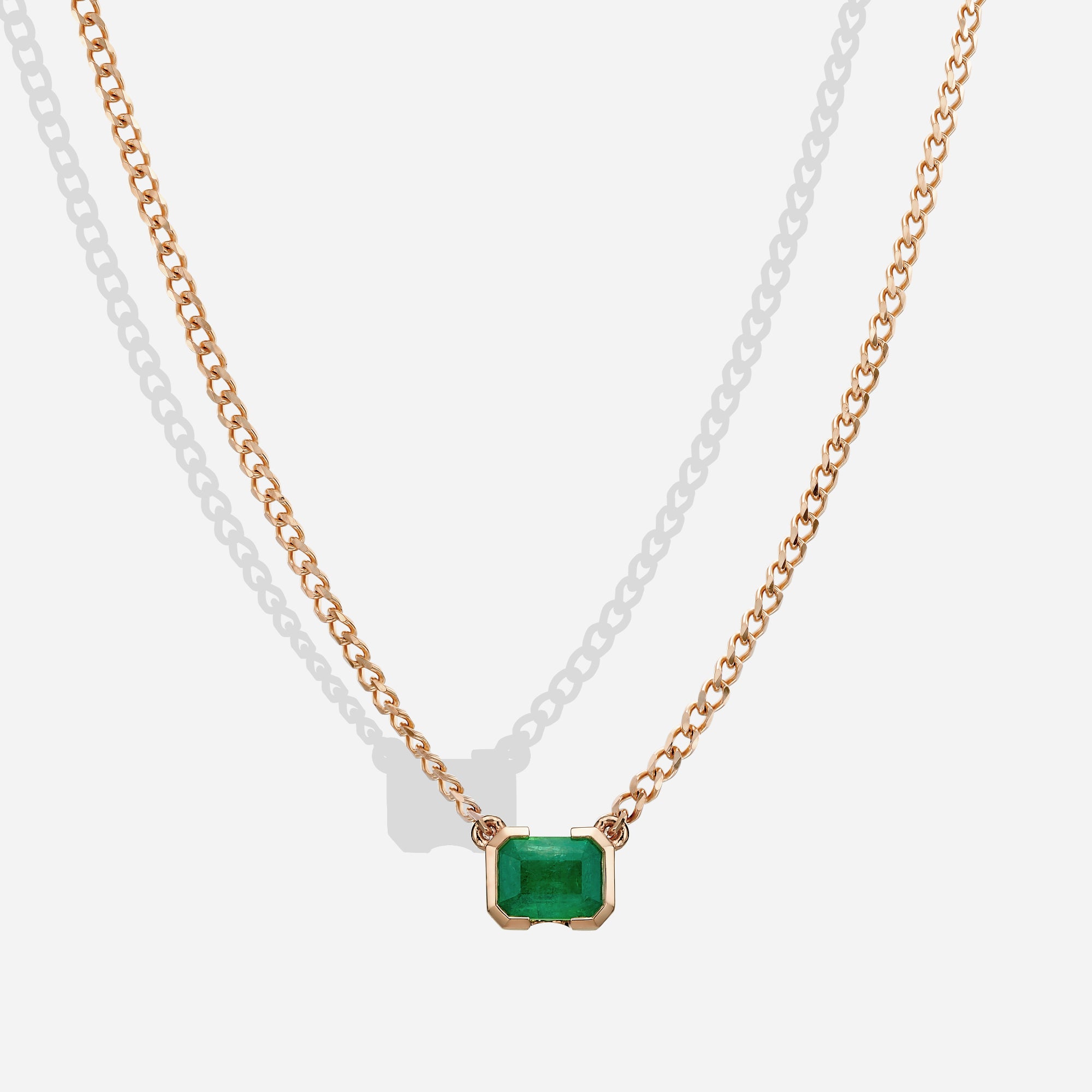 The Kiss Necklace | Emerald