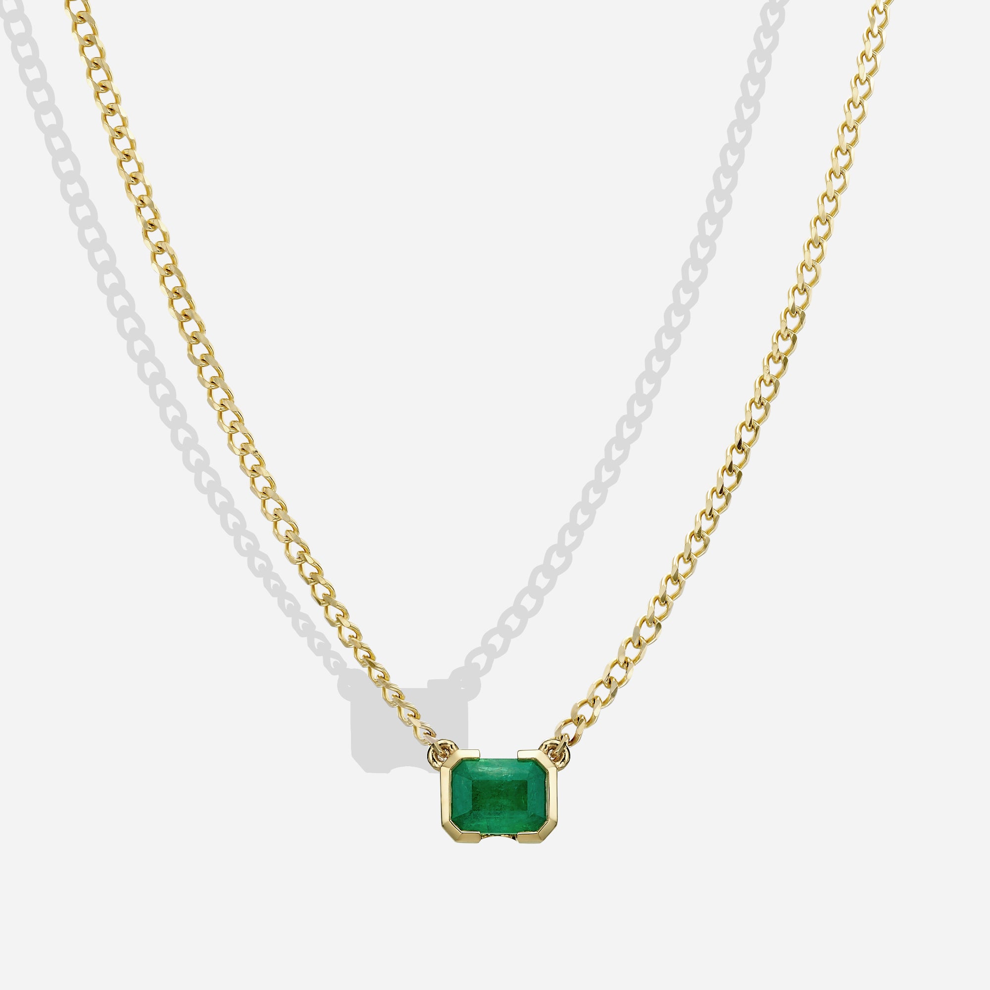 The Kiss Necklace | Emerald