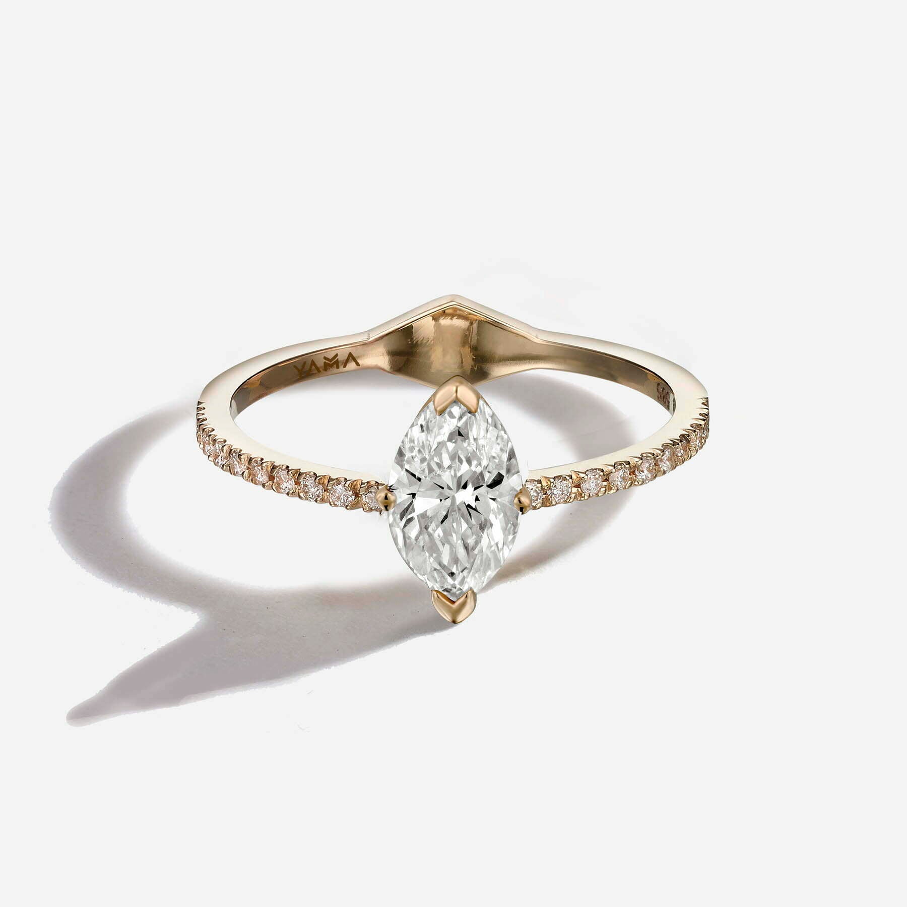 The Solitaire | Marquise Pavé